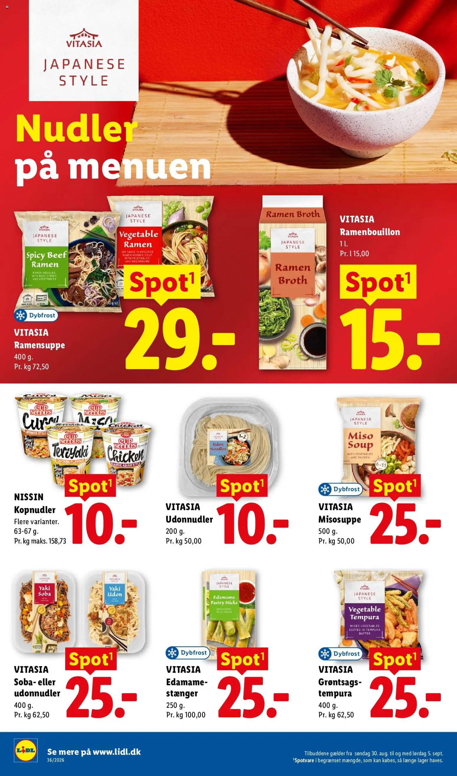 Lidl tilbudsavis – gyldig fra 30/08/2026 | Side: 14 | Produkter: Nudler, Kopnudler, Chilli, Søm