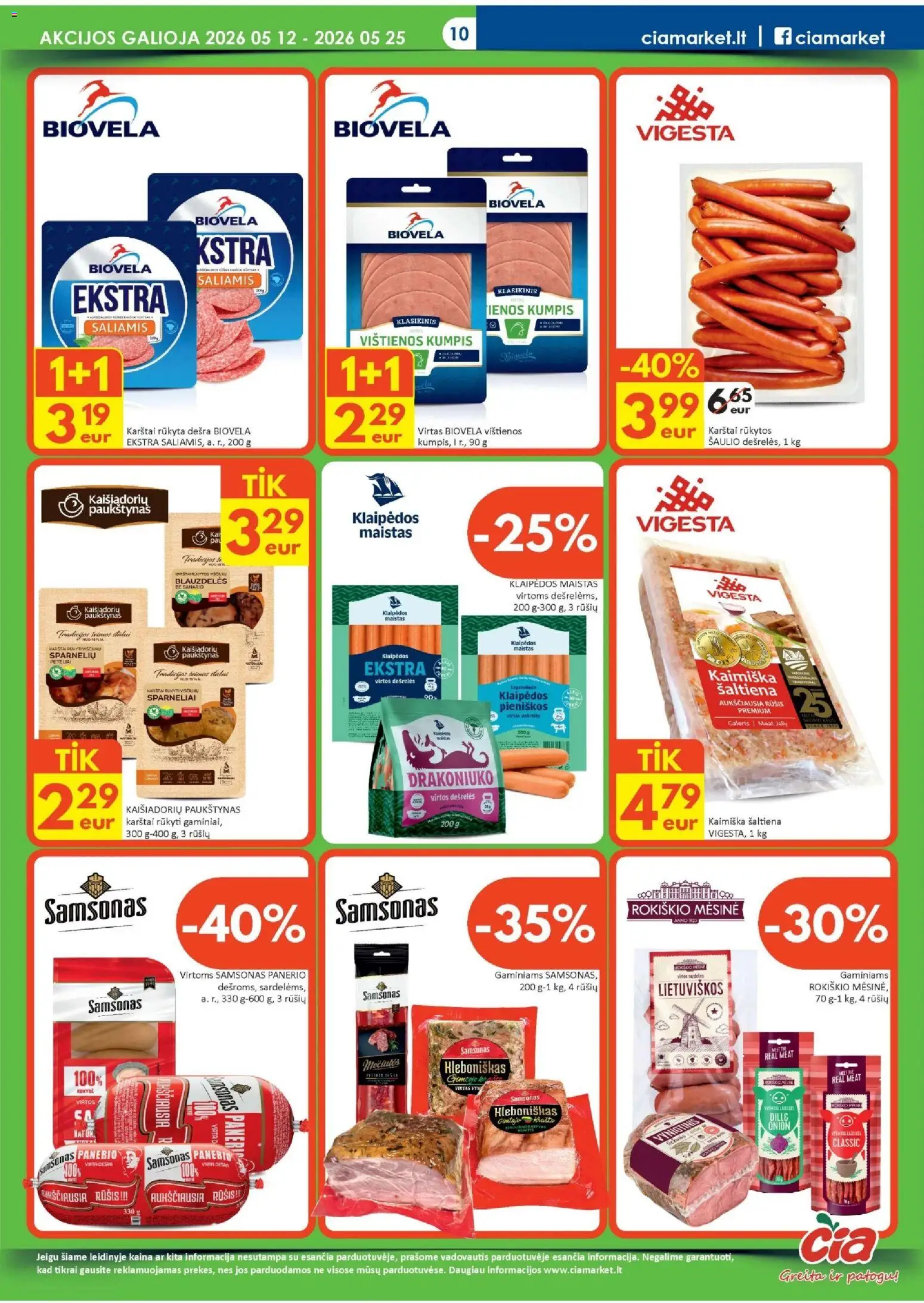 ČIA MARKET akcijos nuo 12.05.2026 | Puslapis: 10