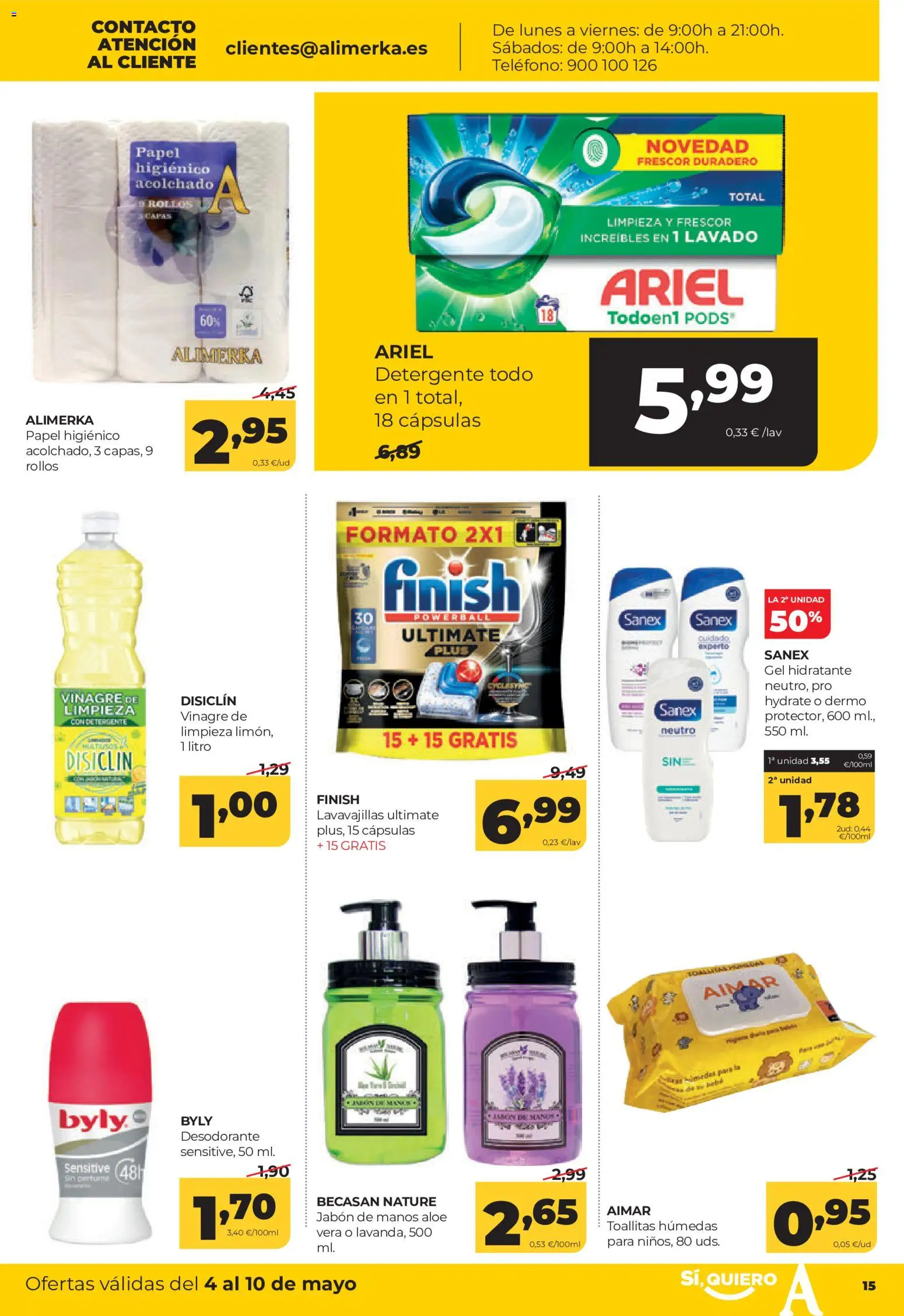 Alimerka folleto Asturias │ válido desde el 04.05.2026 | Página: 15 | Productos: Perfume, Jabón, Detergente, Δεξαμενή