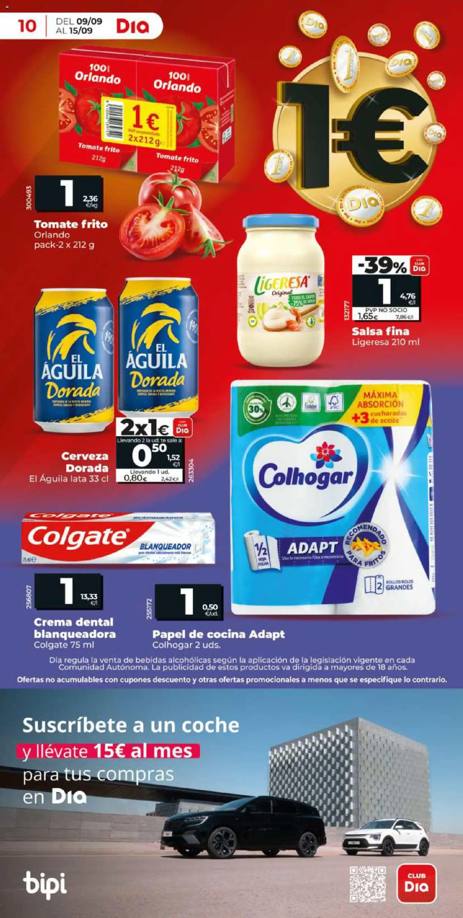 Dia - folleto │ válido desde el 09/09/2026 | Página: 10 | Productos: Tomate, Cerveza, Mac, Bebidas