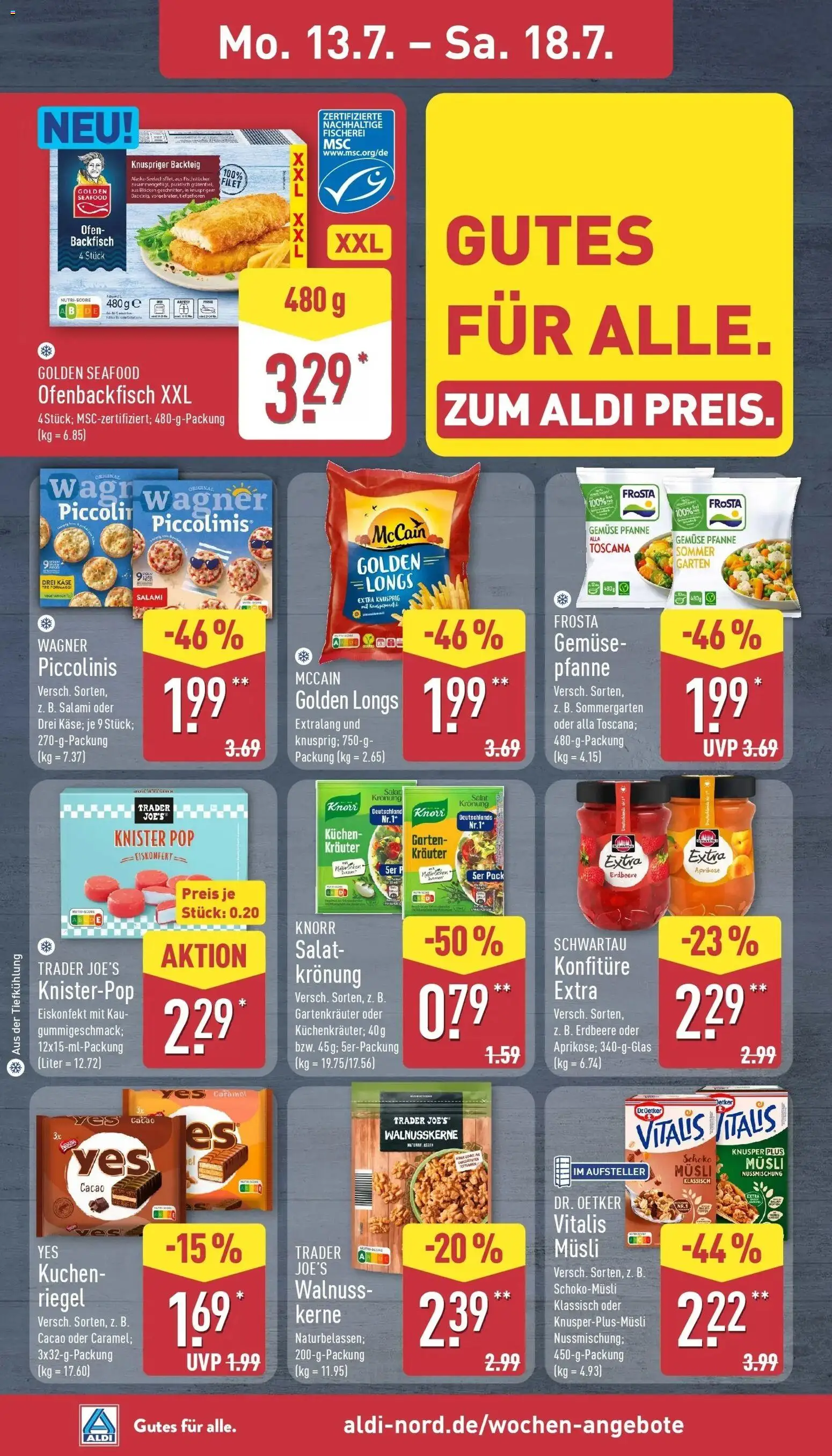 Aldi - ALDI Nord: Wochenangebote – gültig ab 12.07.2026 | Seite: 6 | Produkte: Gemüse, Salami, Kuchen, Salat