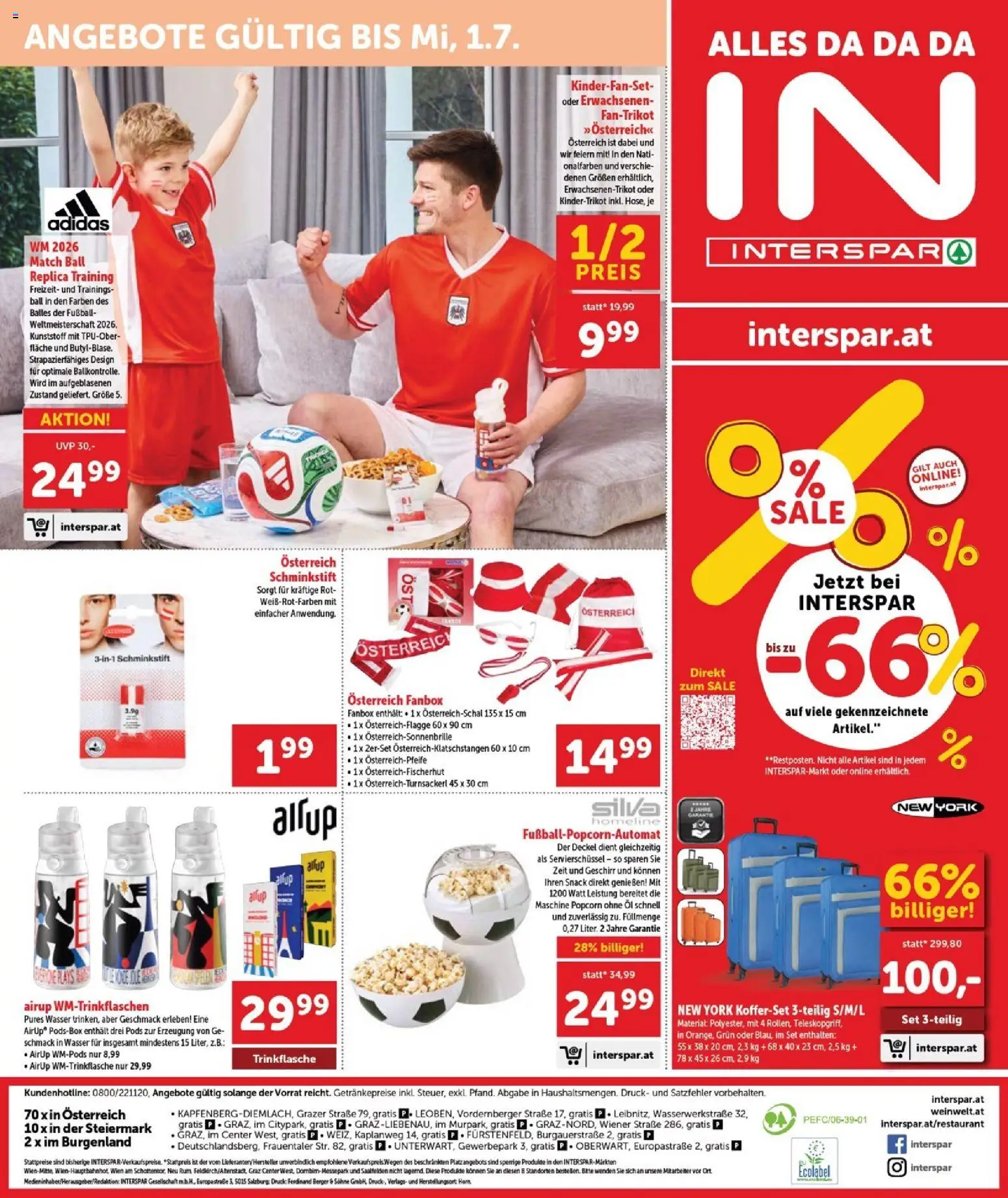 Interspar Flugblatt - Burgenland Sued gültig ab 11.06.2026 | Seite: 16 | Produkte: Wasser, Öl