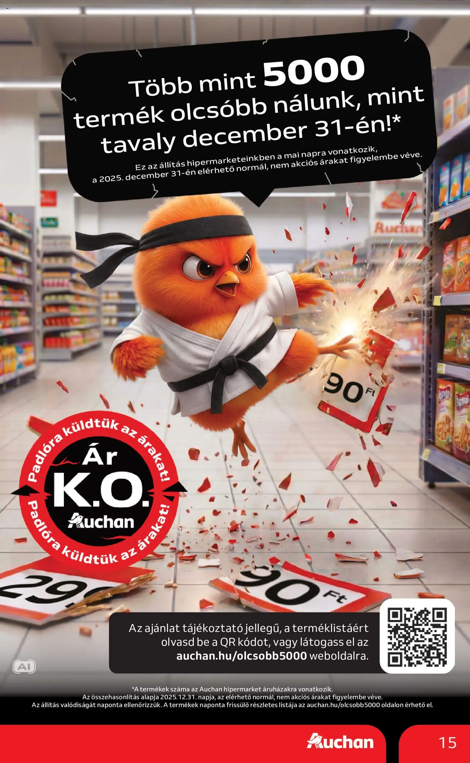Auchan akciós ujság - amely érvényes a következő dátumtól: 2026.08.21. | Oldal: 15