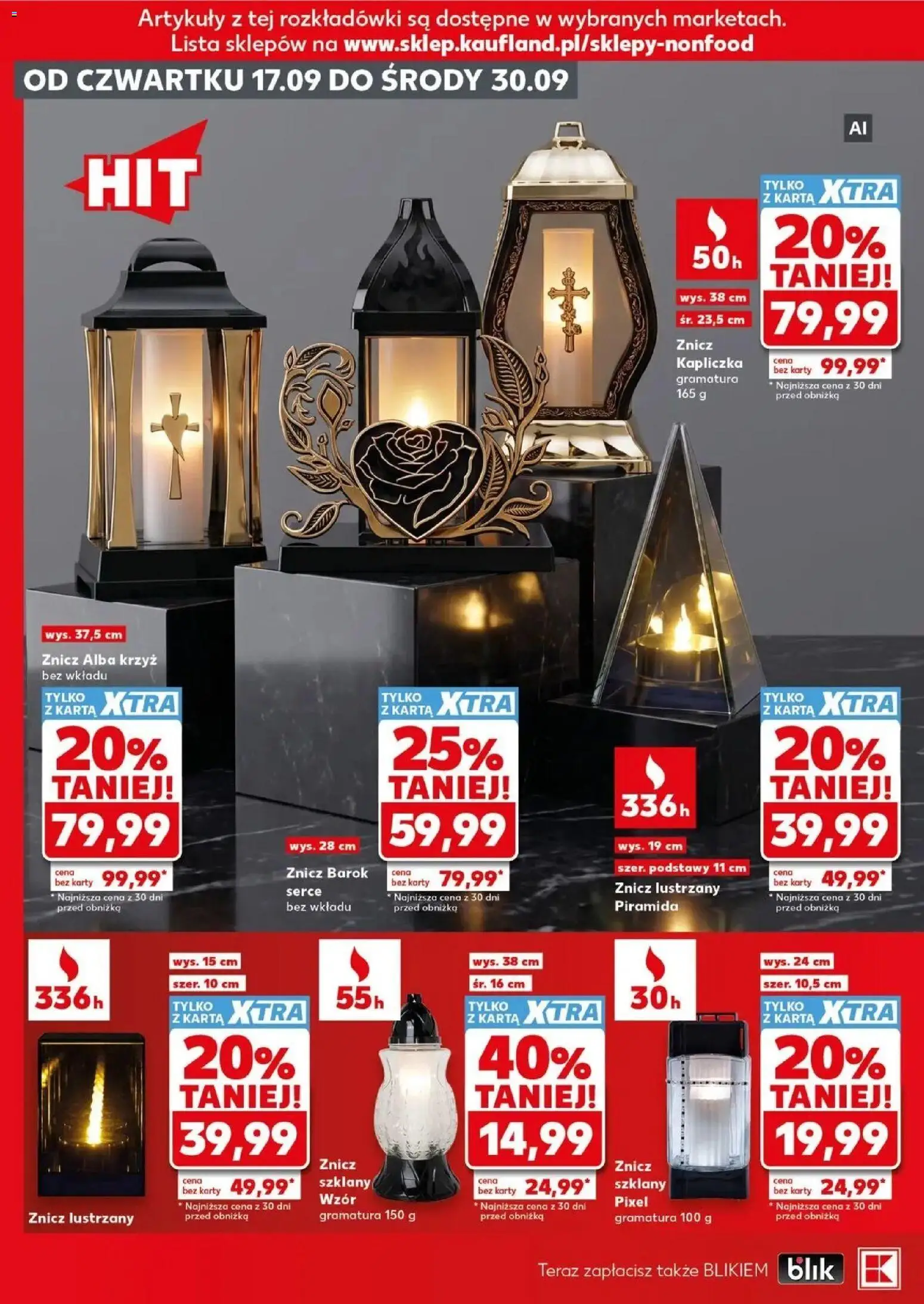 Kaufland gazetka - Złap Okazje od 17.09.2026 - od jutra PDF | Strona: 6 | Produkty: Karta, Znicz kapliczka