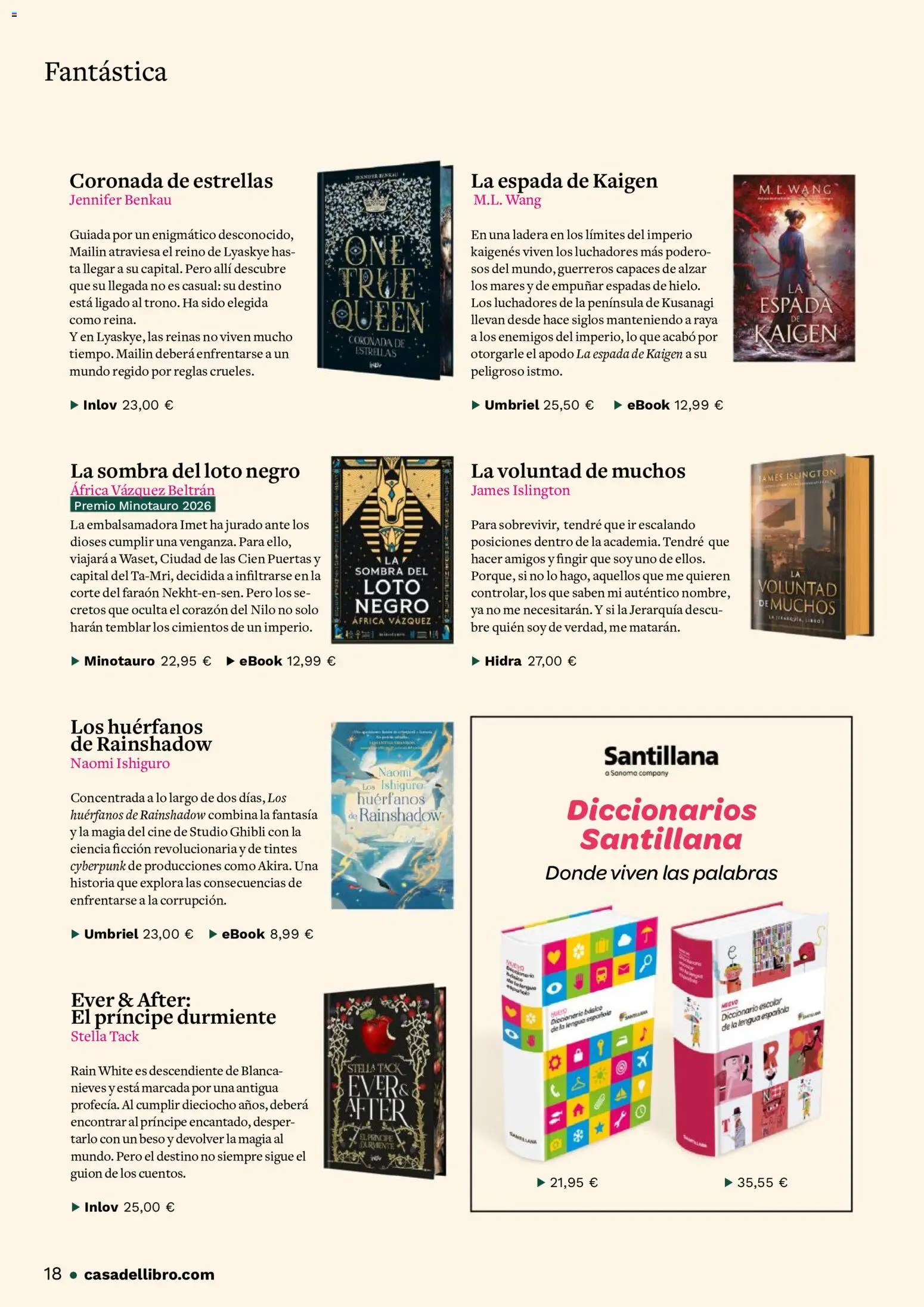 Casa del libro folleto │ válido desde el 01/07/2026 | Página: 18 | Productos: Sombra