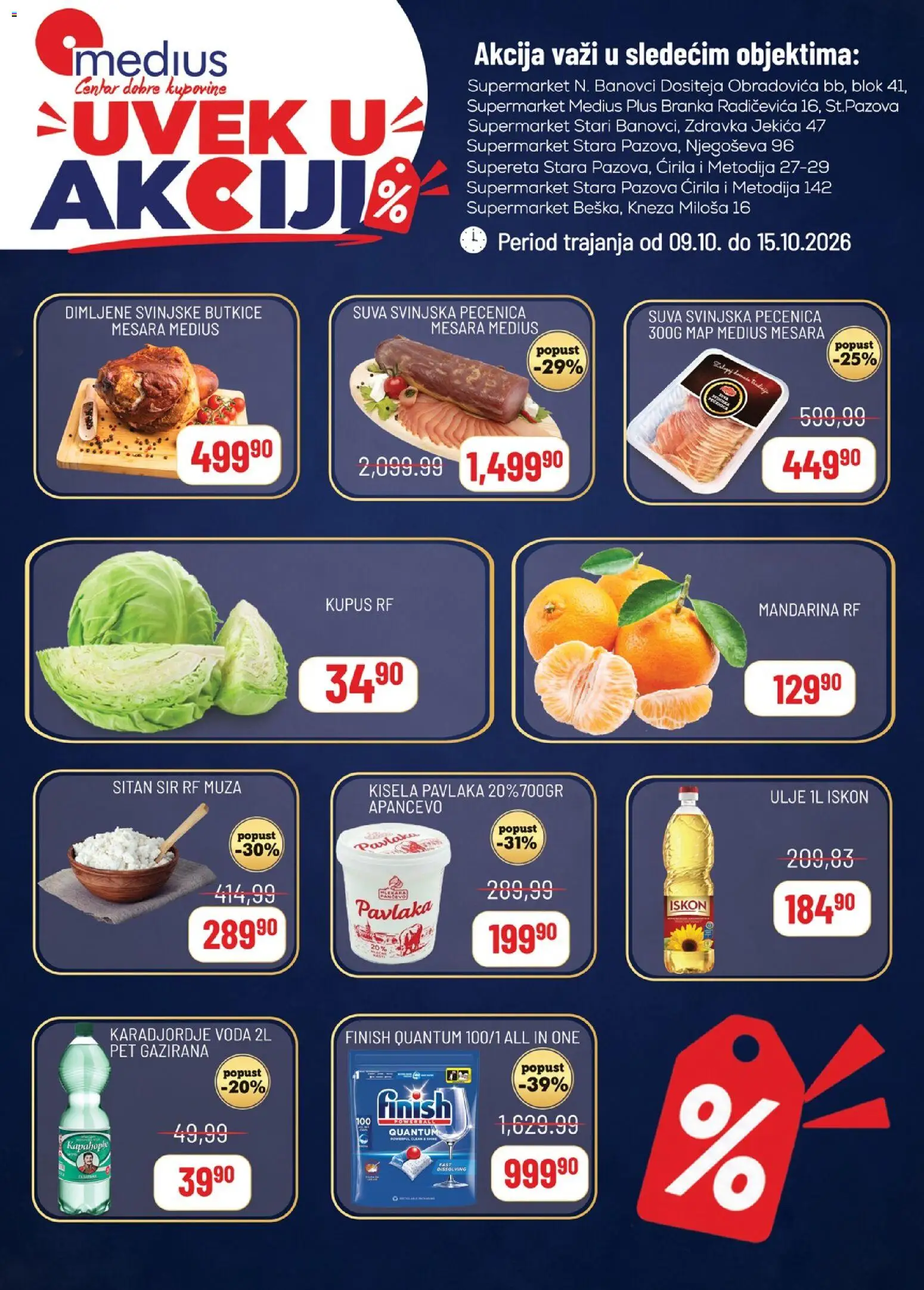 Medius Petak, 9 Oktobar Sveži Proizvodi