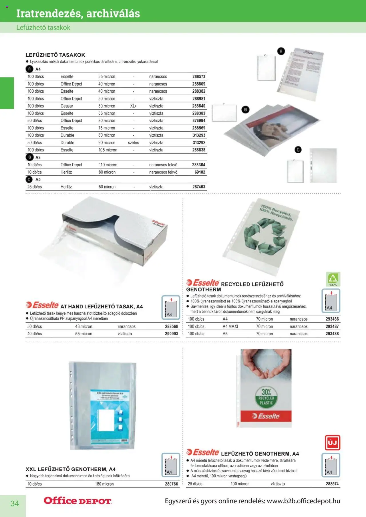 Office Depot akciós ujság - amely érvényes a következő dátumtól: 2025.04.10. | Oldal: 34
