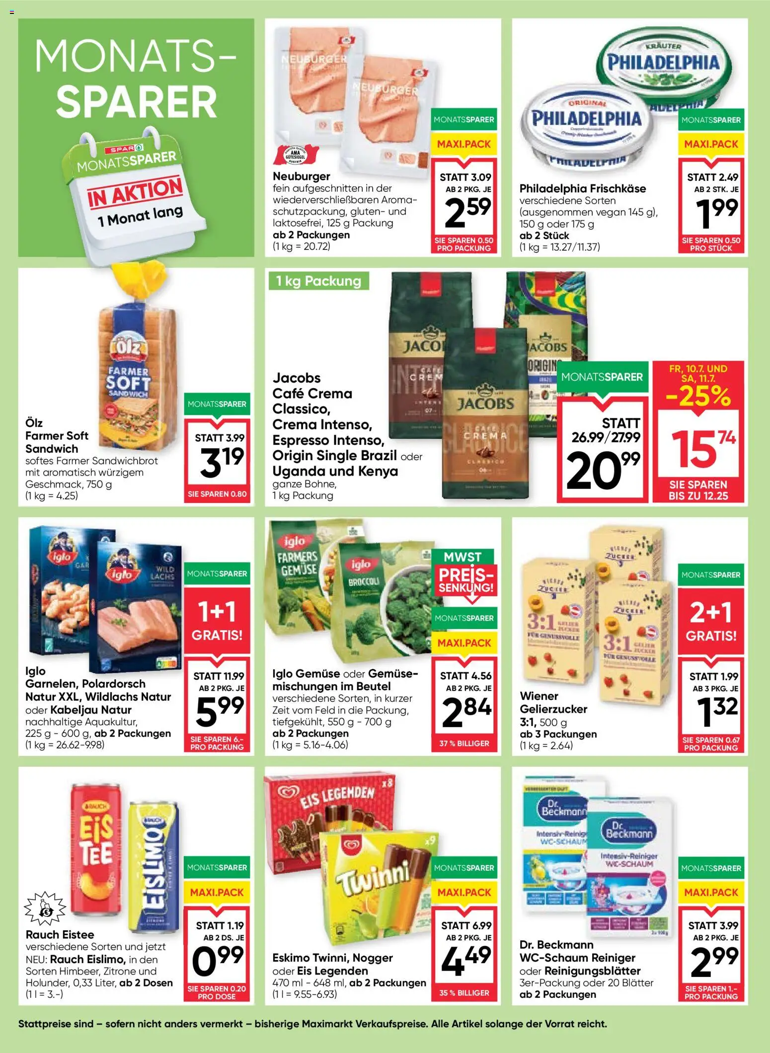Maximarkt Flugblatt gültig ab 09.07.2026 | Seite: 6 | Produkte: Eis, Gemüse, Zitrone