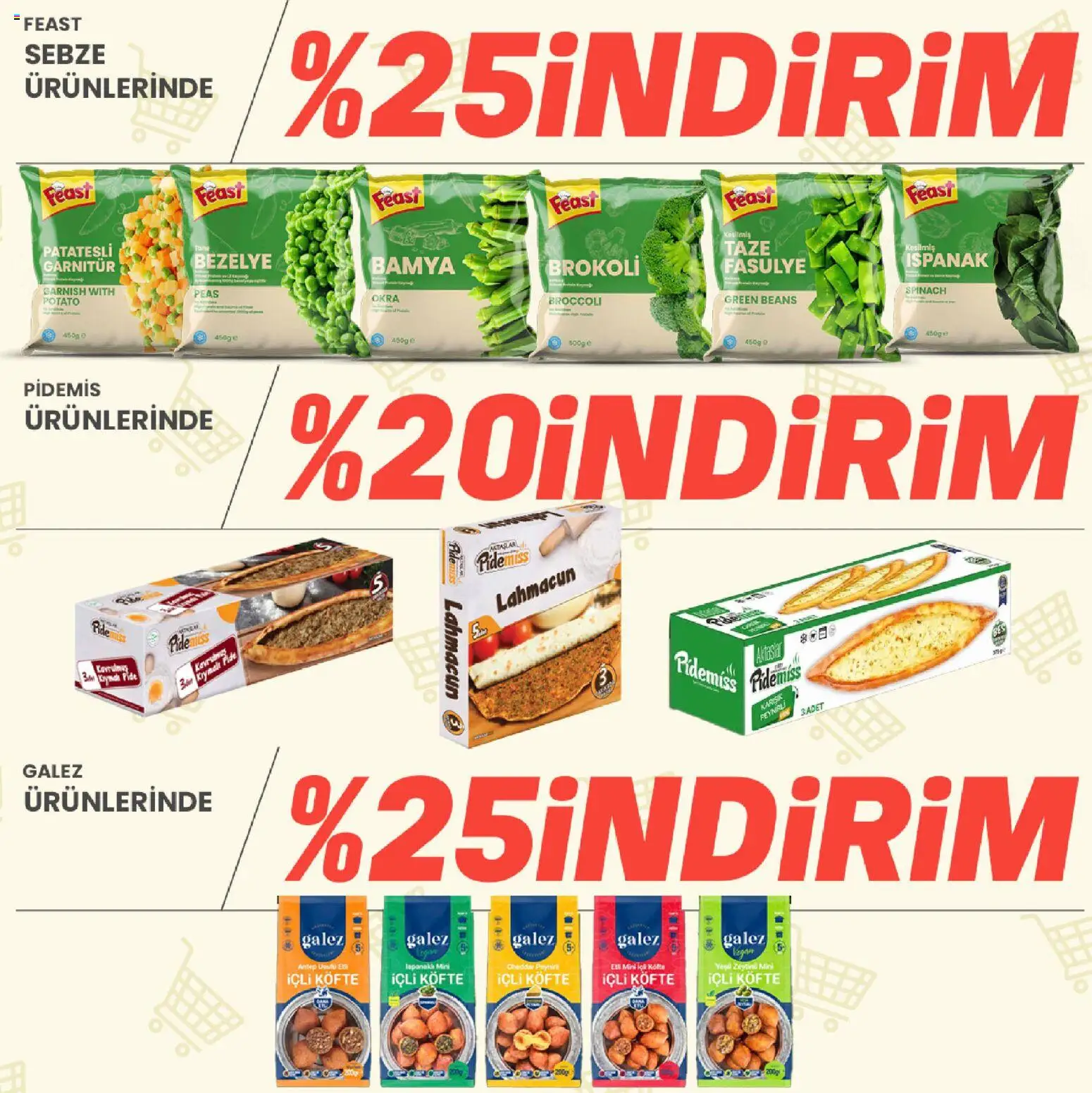 Sarıyer Katalog - 28 Ağustos 2026 tarihinden itibaren geçerlidir | Sayfa: 17 | Ürünler: Bamya, Sebze, Bezelye, Brokoli