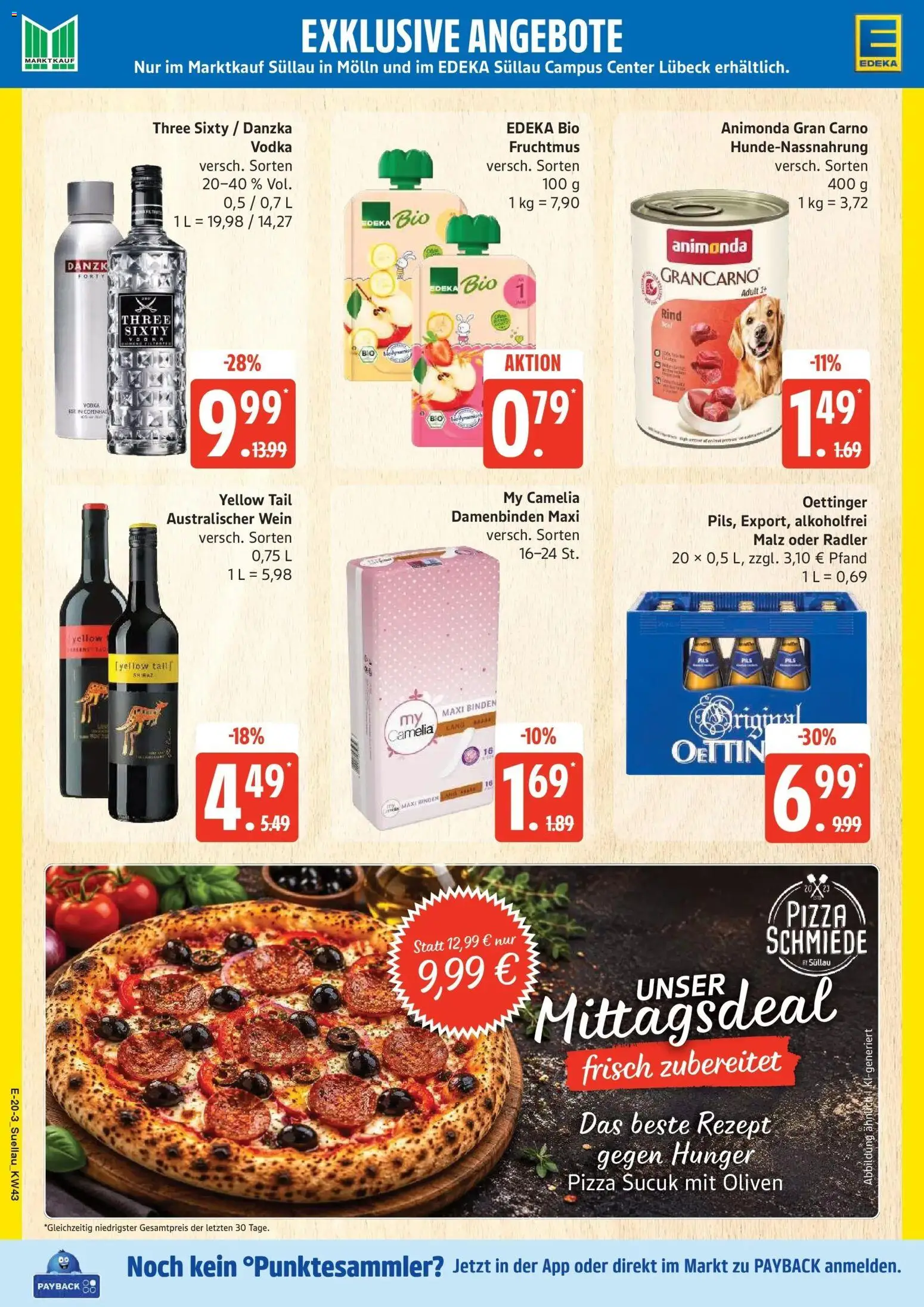 Edeka Prospekt Ratzeburg (ab 19.10.2026) » Angebote Online | Seite: 28 | Produkte: Oettinger, Radler, Pizza, Vodka