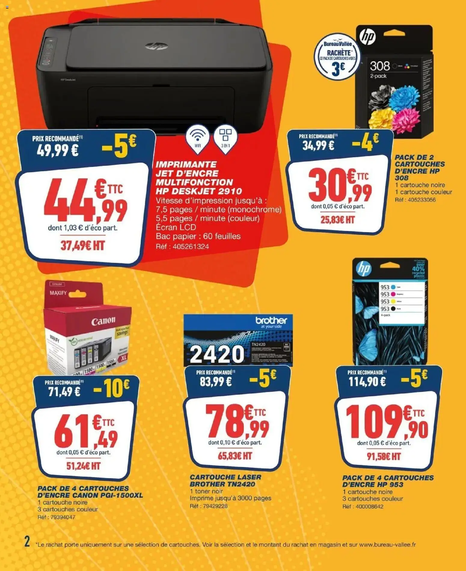 {H1} | Page: 2 | Produits: Imprimante, Toner, Porte, Cartouche