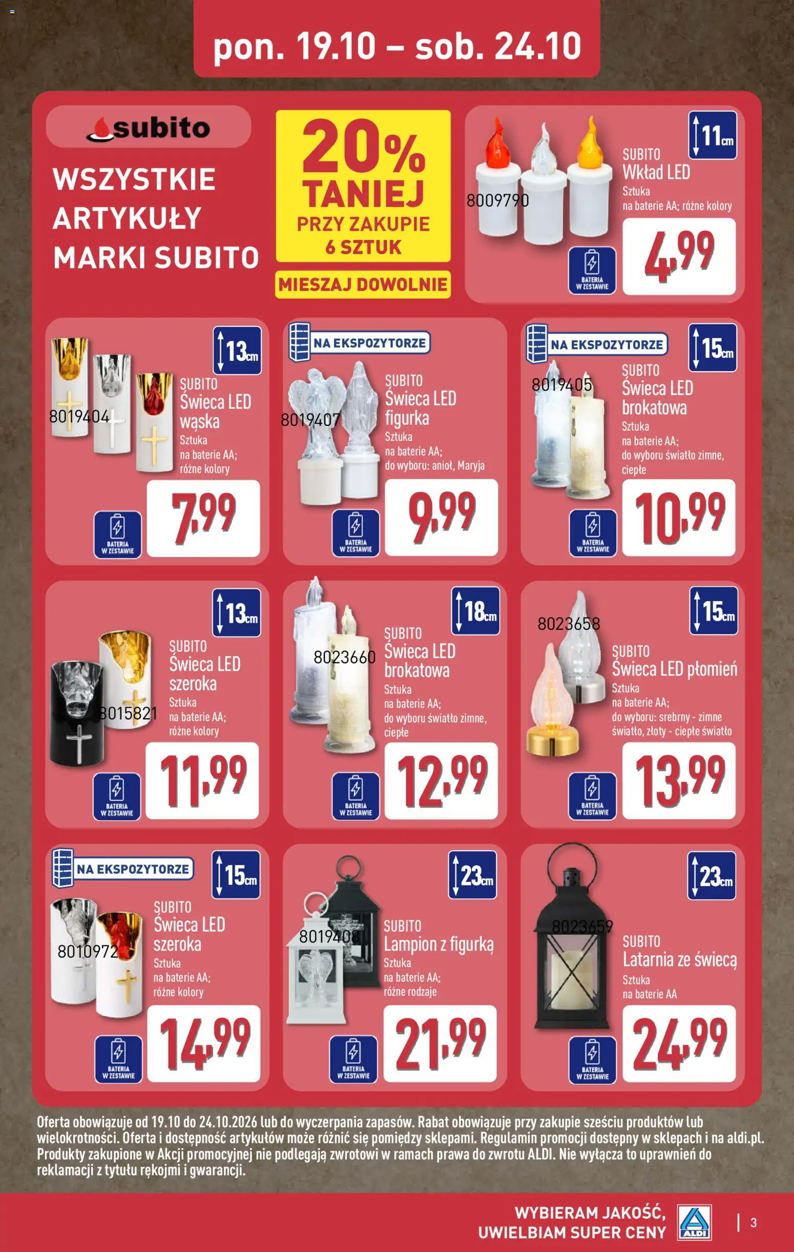 Aldi gazetka - Artykuły przemysłowe i tekstylia od 21.10.2026 | Strona: 3
