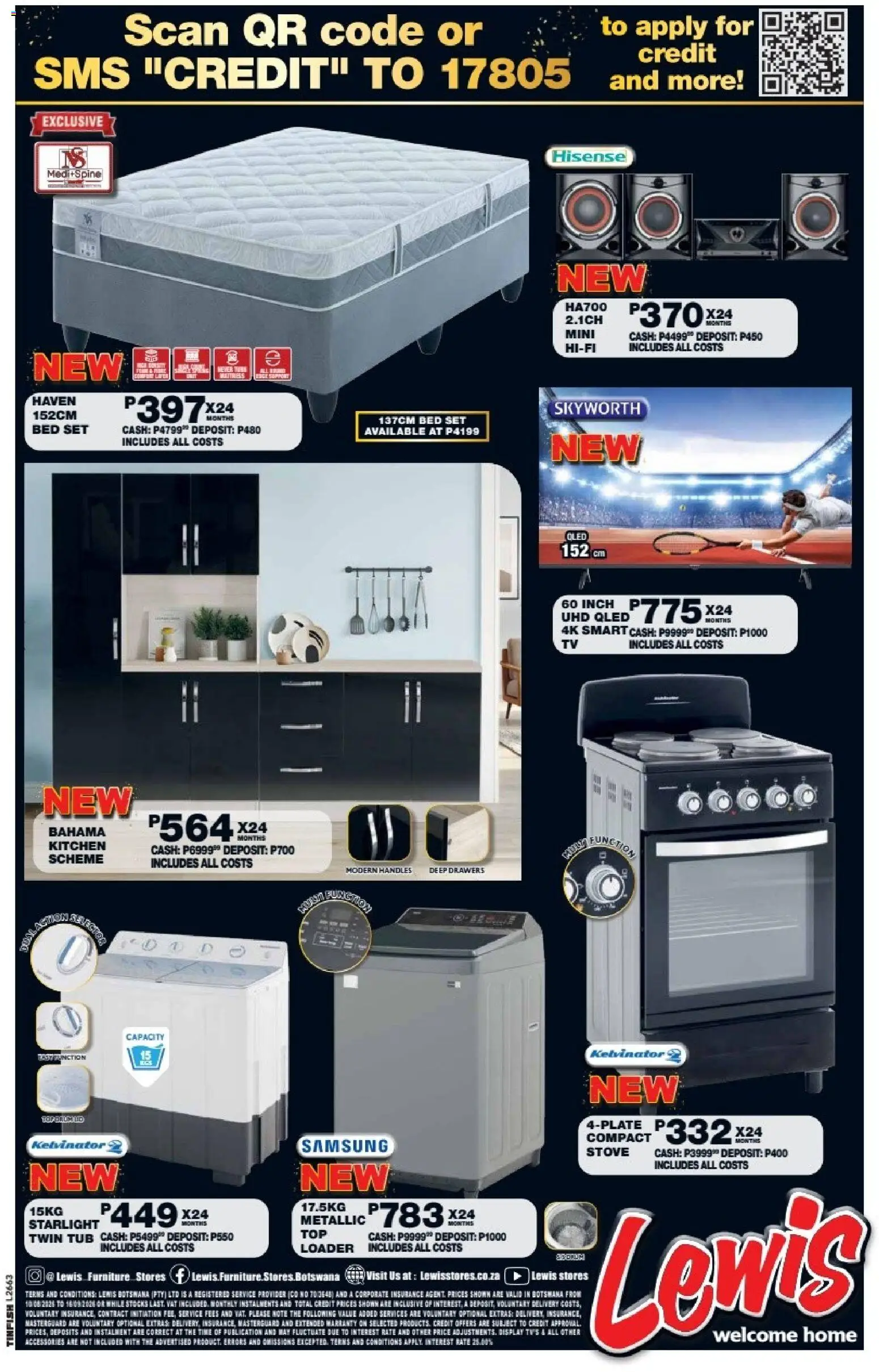 New Lewis Stores catalogue – valid from 10/08/2026 | Page: 16 | Products: Stove, Bed, Mattress