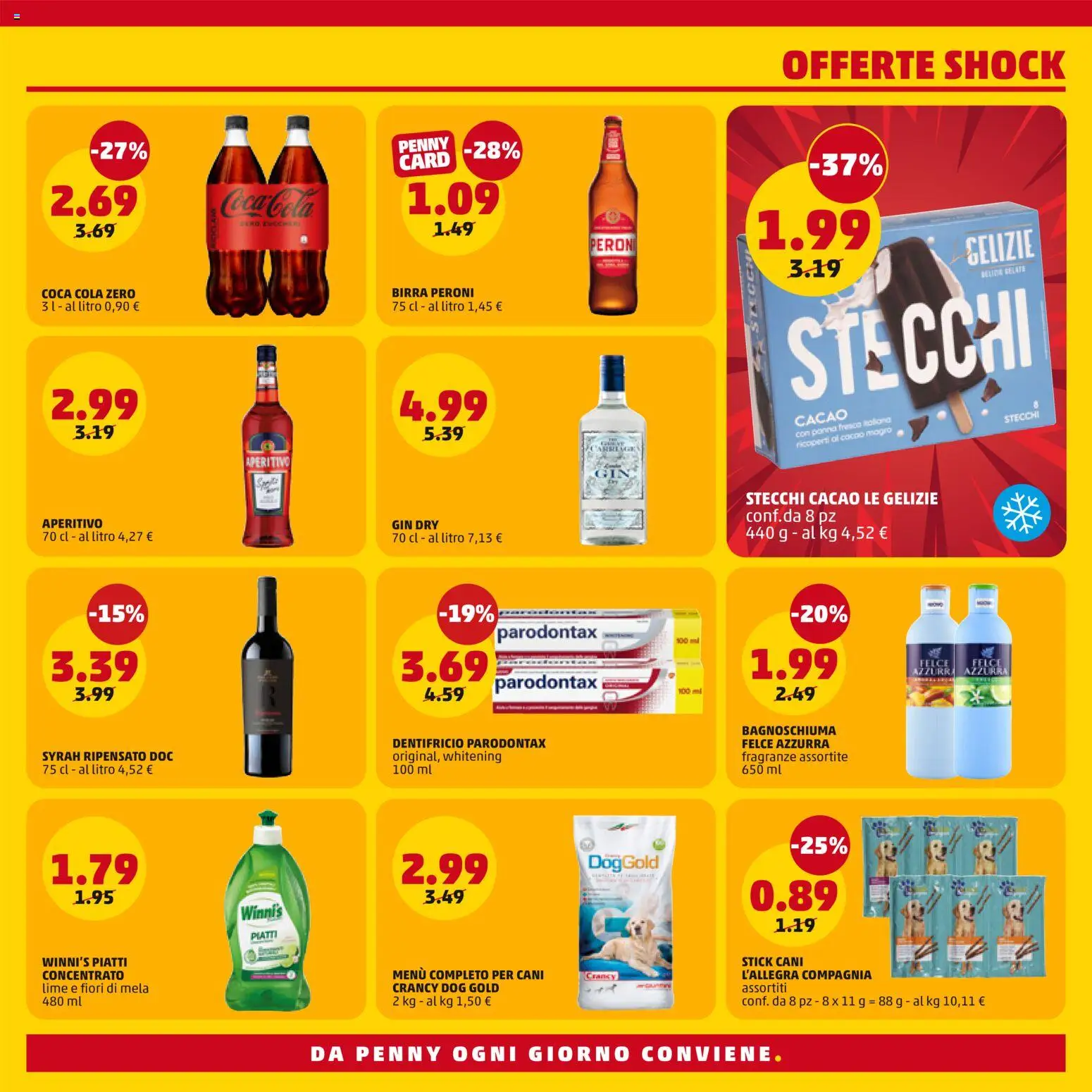 Volantino PENNY del 09/07/2026 | Pagina: 5 | Prodotti: Dentifricio, Birra, Panna, Coca Cola Zero