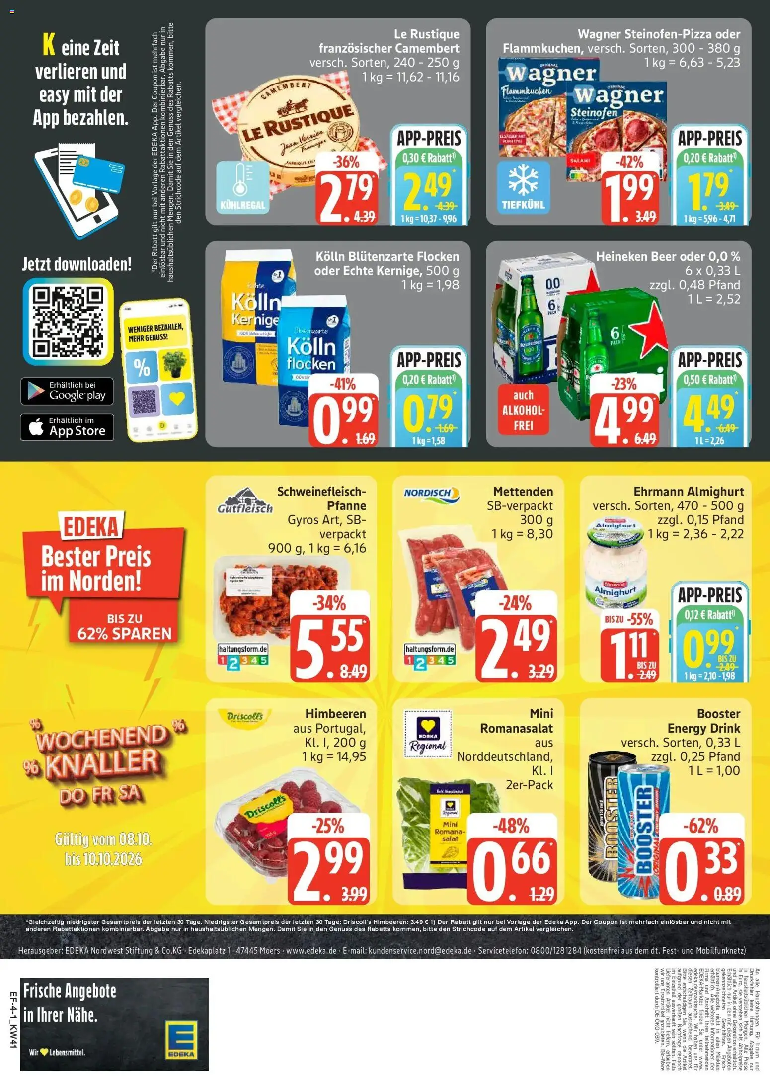 Edeka Prospekt Hamburg (ab 05.10.2026) » Angebote Online | Seite: 4 | Produkte: Kolln, Gyros, Salami, Schweinefleisch