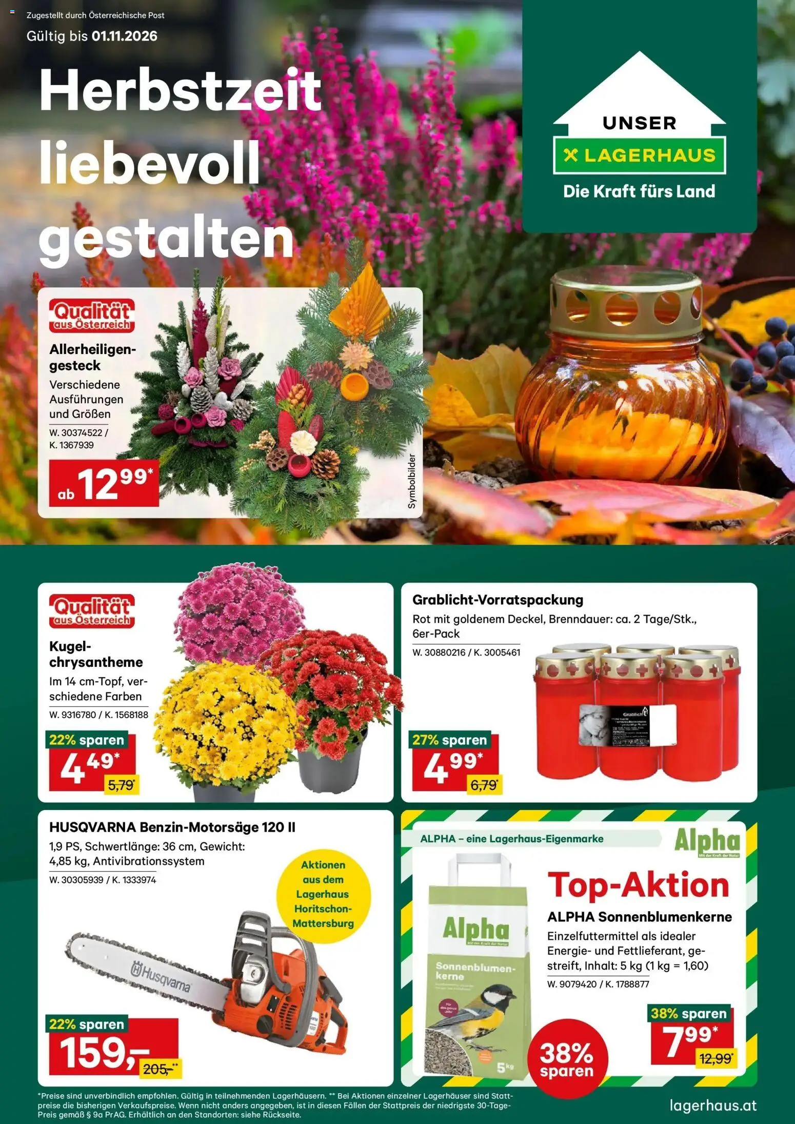 Lagerhaus - Wochen Angebote gültig ab 19.10.2026 | Seite: 1 | Produkte: Gewicht