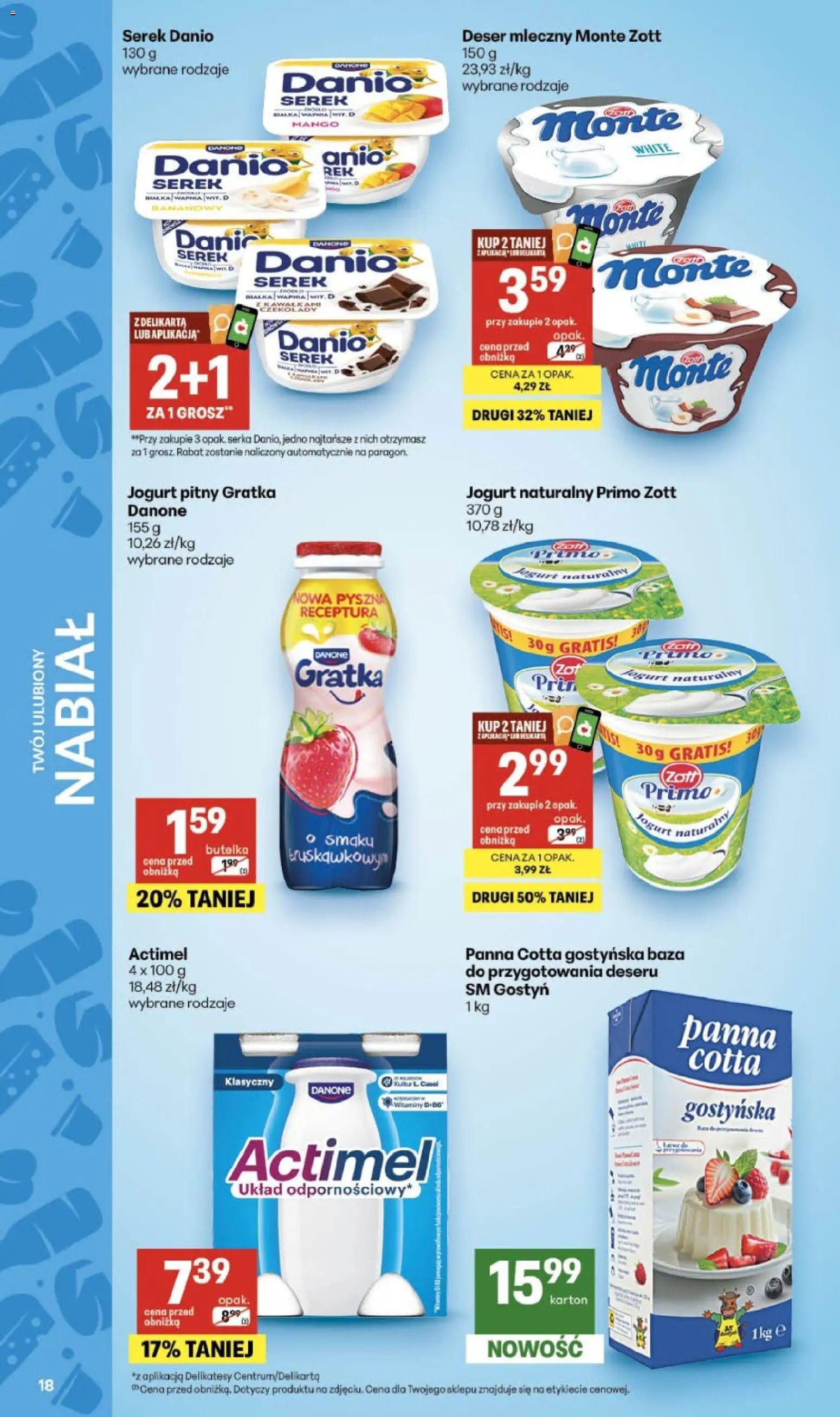 Delikatesy Centrum gazetka - Sklepy Własne od 23.07.2026 | Strona: 18 | Produkty: Mango, Jogurt naturalny, Delikatesy, Jogurt