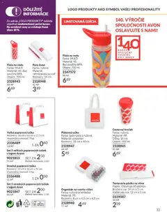 Avon leták platný od 01.09.2026 | Strana: 33 | Produkty: Pás, Organizér, Pero