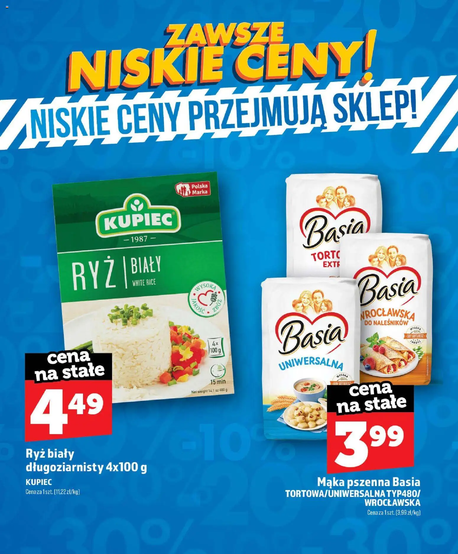 Topaz gazetka - Zawsze Niskie Ceny od 01.07.2026 | Strona: 23 | Produkty: Ryż biały, Ryż, Mąka