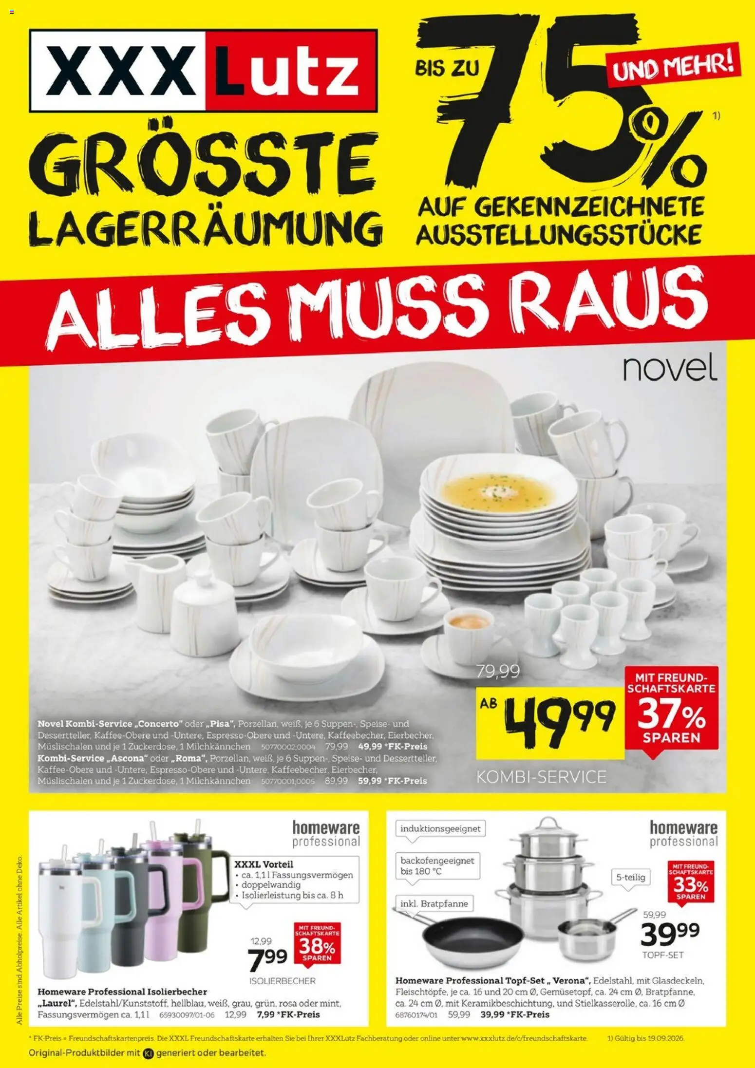 XXXLutz Größte Lagerräumung – gültig ab 05.09.2026 | Seite: 1