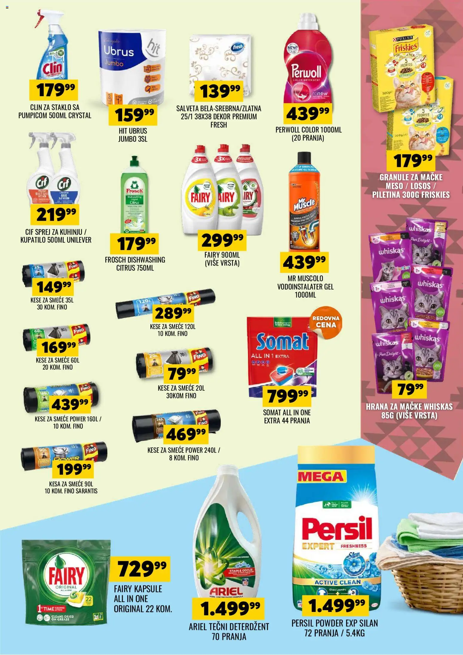 Tekijanka katalog - važi od 06.05.2026 | Strana: 15 | Proizvode: Ariel, Kapsule, Ubrus, Perwoll