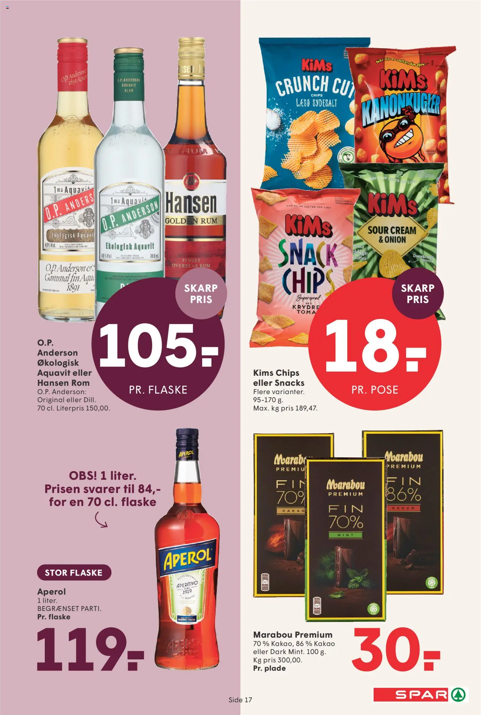 Spar tilbudsavis – gyldig fra 04/09/2026 | Side: 19 | Produkter: Chips, Snacks, Kakao, Rom