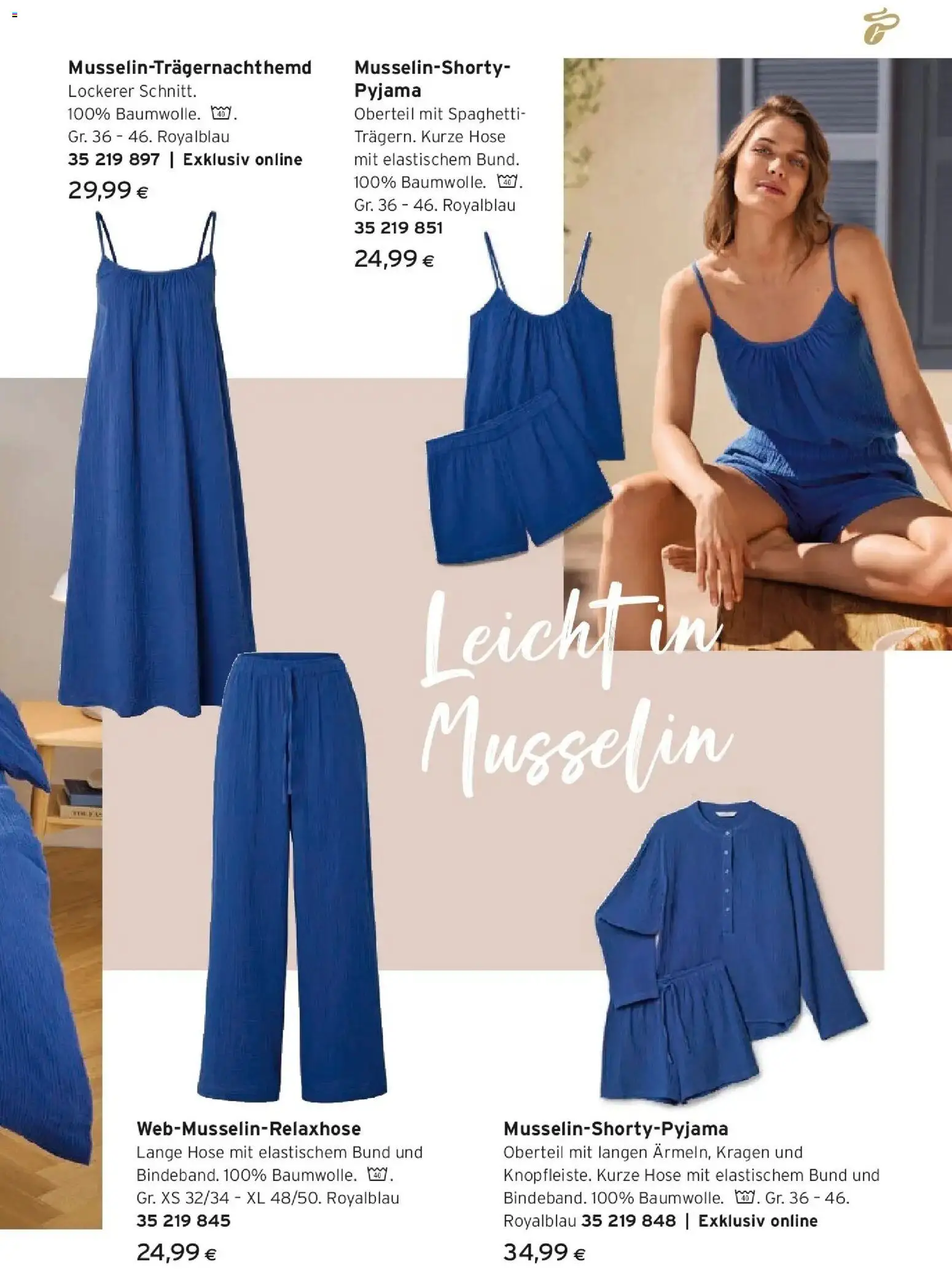 Tchibo Eduscho Tchibo Magazin gültig ab 29.07.2026 | Seite: 15 | Produkte: Hose, Kurze hose, Pyjama, Spaghetti