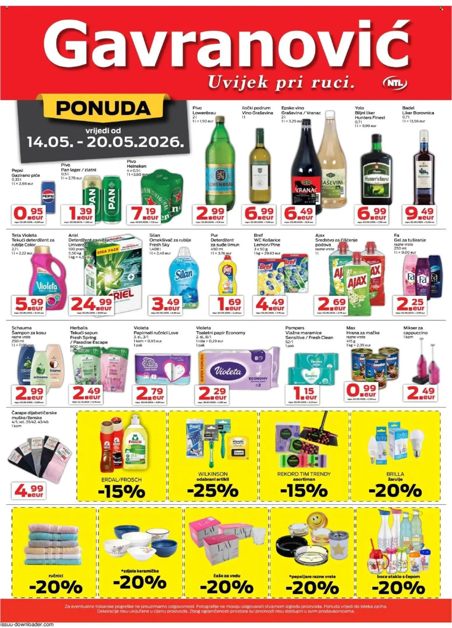 Gavranović katalog | vrijedi od 14.05.2026 | Stranica: 2
