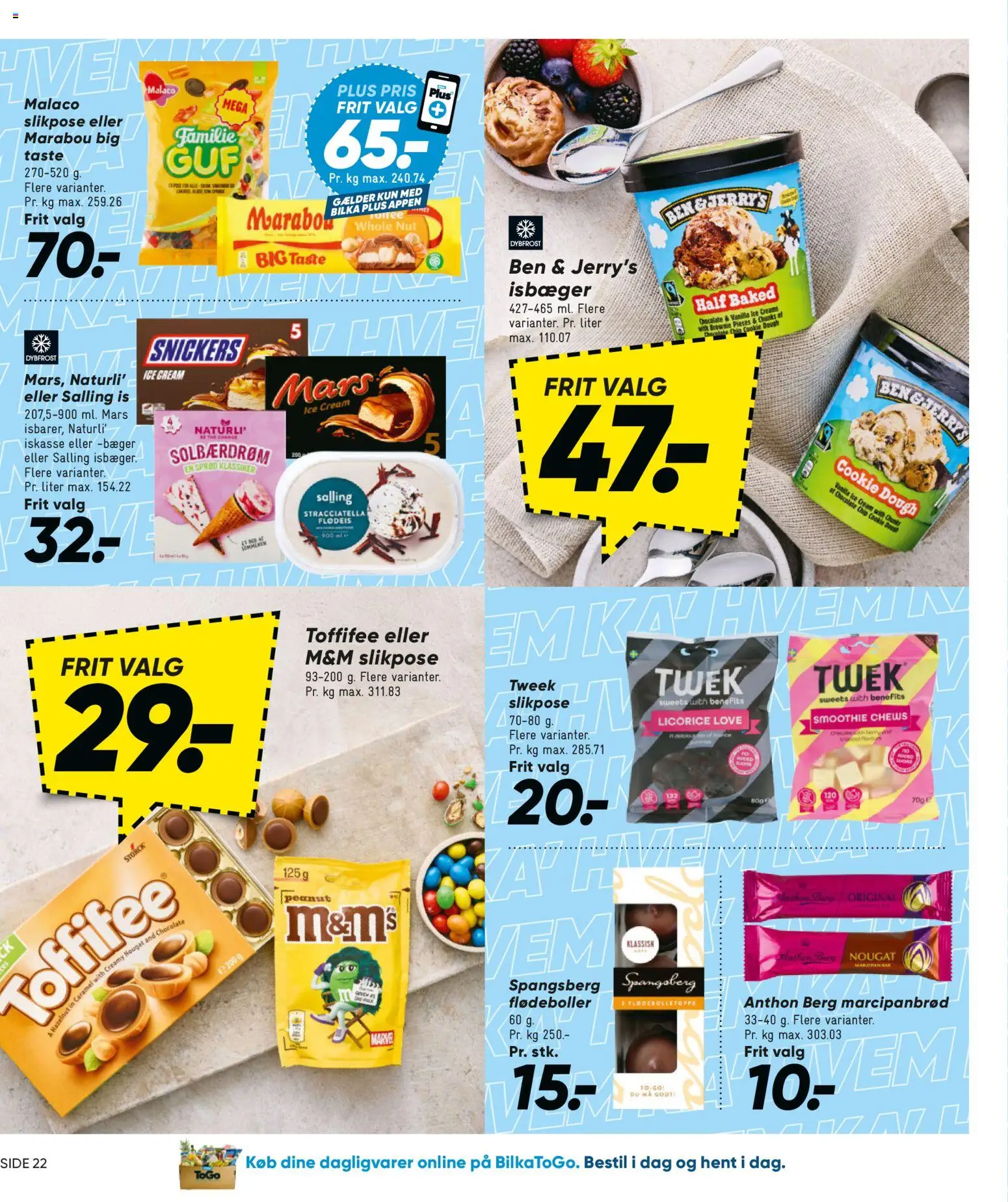 Bilka tilbudsavis – gyldig fra 12.06.2026 | Side: 30 | Produkter: Flødeboller, Is, Marcipanbrød, Smoothie