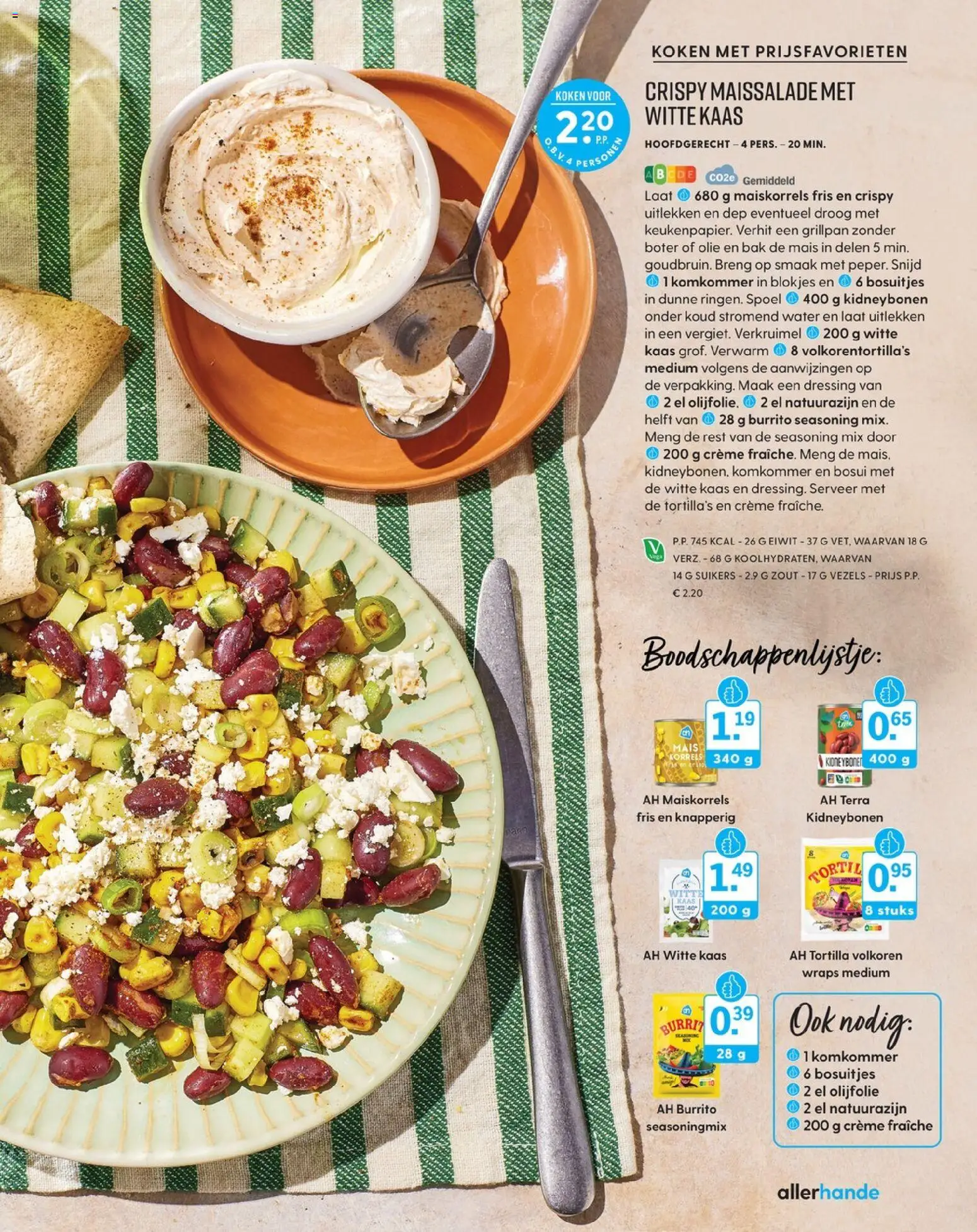 {H1} | Pagina: 92 | Producten: Tortilla's, Boter, Olijfolie, Maïs