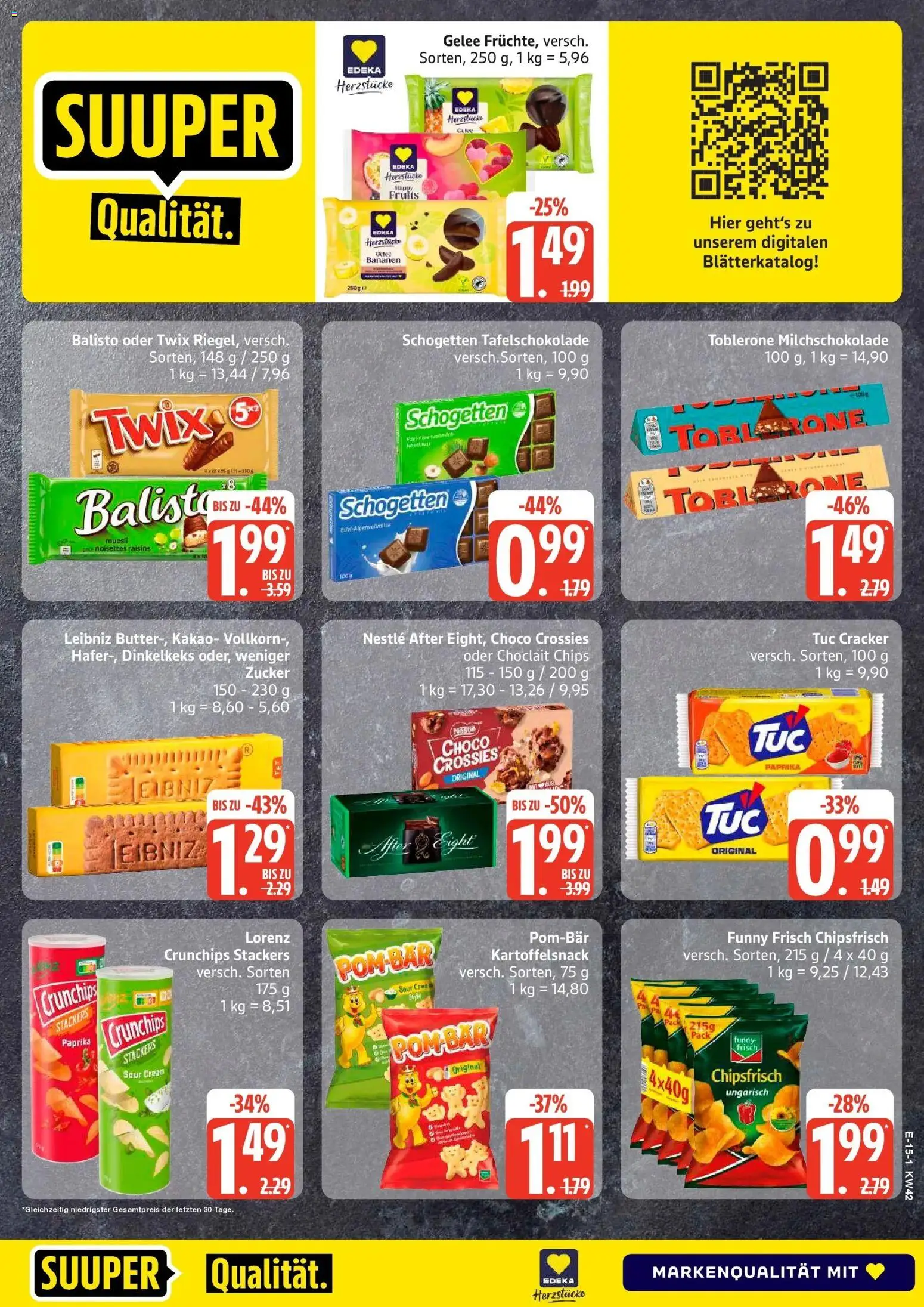 Edeka Prospekt Bad Schwartau (ab 12.10.2026) » Angebote Online | Seite: 23 | Produkte: Funny frisch, Bananen, Zucker, Lorenz crunchips