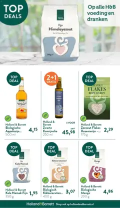 Holland & Barrett folder - Voorbeeld van een folder van Holland & Barrett, geldig van 29-06-2026 | Pagina: 21 | Producten: Kikkererwten, Zeezout, Komijn, Gember