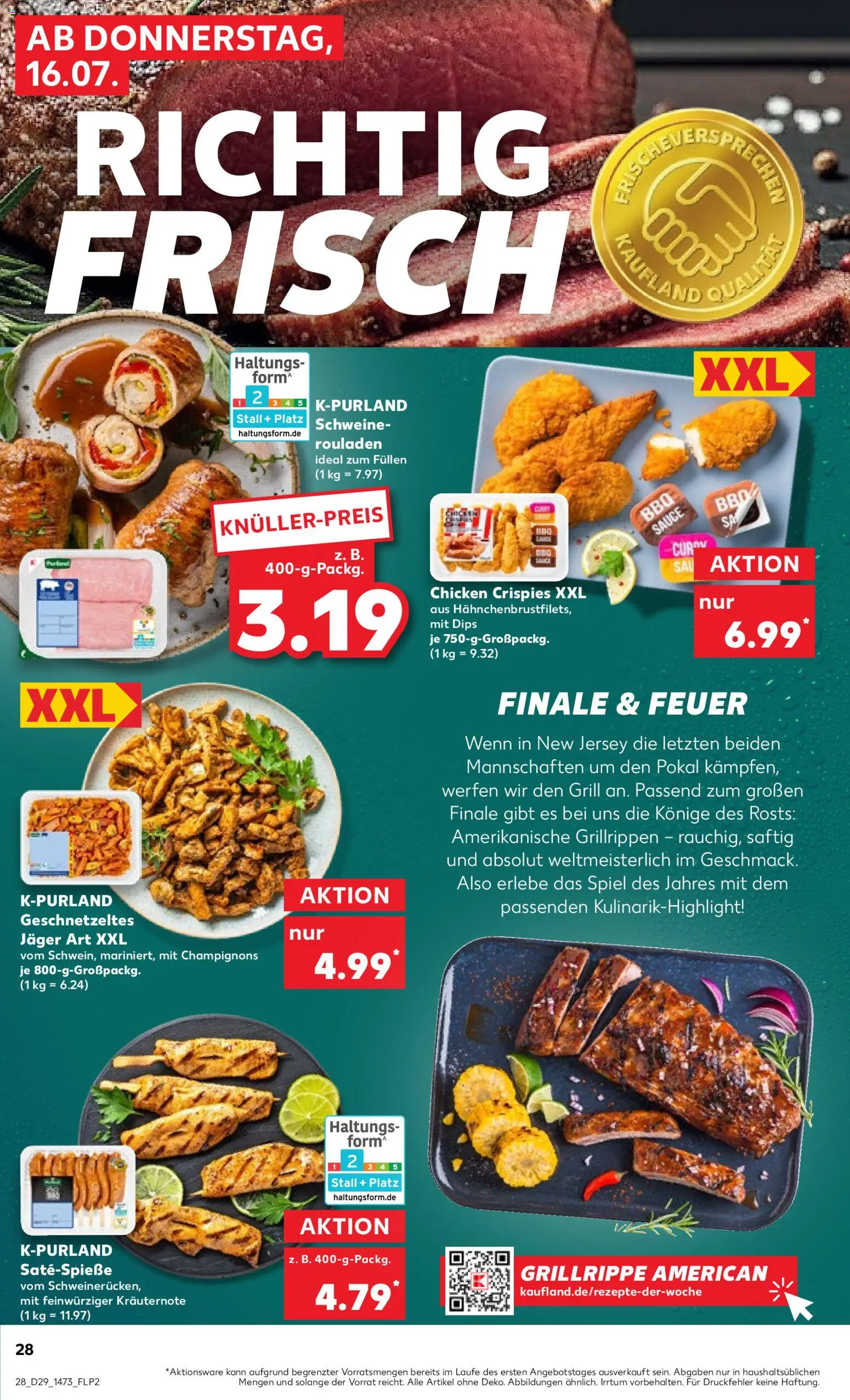 Kaufland Německo leták - Postdam od 16.07.2026 | Strana: 28 | Produkty: Forma, Jäger