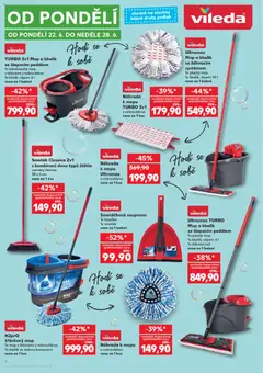 Náhled letáku TURBO 3v1 Mop a kbelik se šlapacím pedálem, 1x teleskopický mop s třásněmi z mikrovlákna 1x kbelík, objem: 6 l cena za 1 balení od 17.06.2026 | Strana: 6