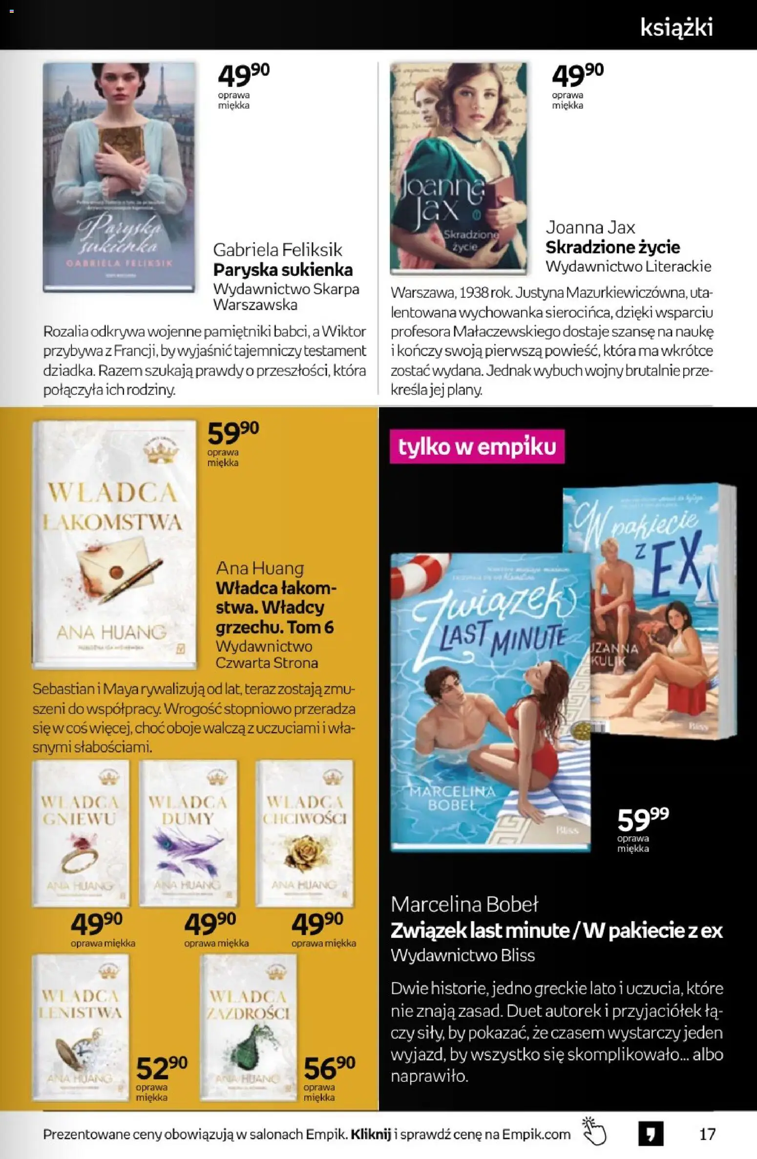 Empik promocje od 15.07.2026 | Strona: 17 | Produkty: Sukienka, Książki