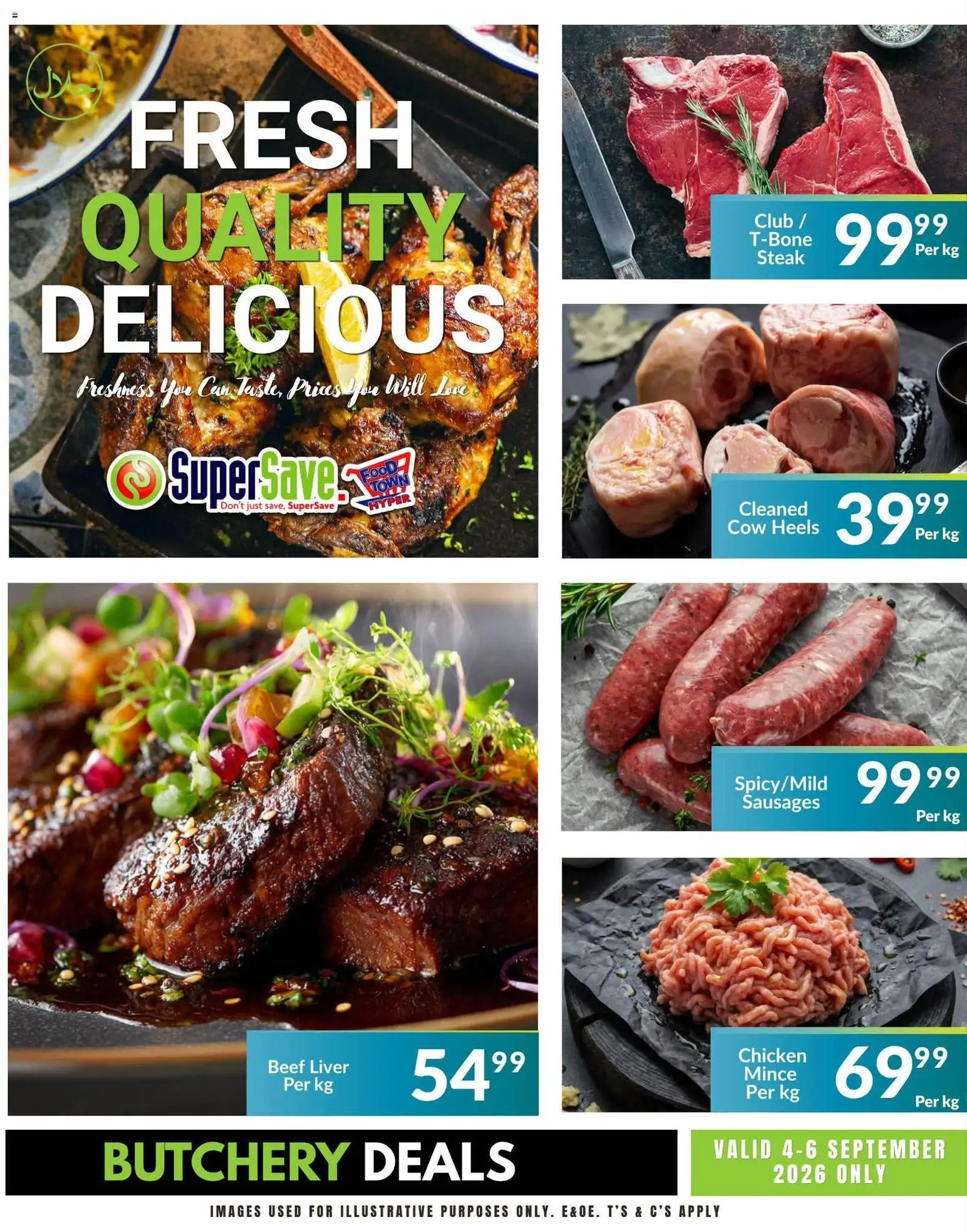 New Super Save catalogue – valid from 04/09/2026 | Page: 3 | Products: Liver, Steak, Chicken, Beef