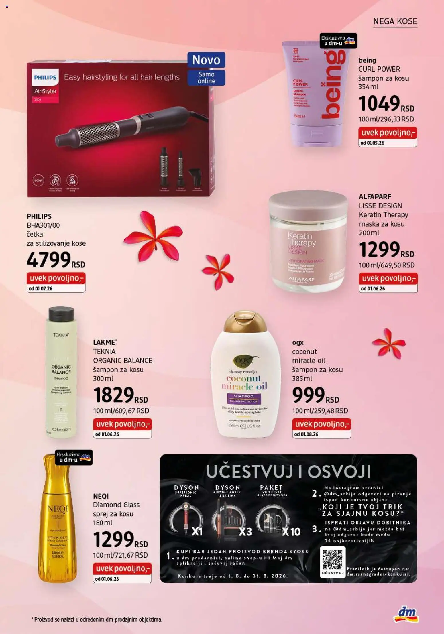DM Drogerie katalog - važi od 01.08.2026 | Strana: 17 | Proizvode: Syoss, Četka, Maska, Stilizovanje kose