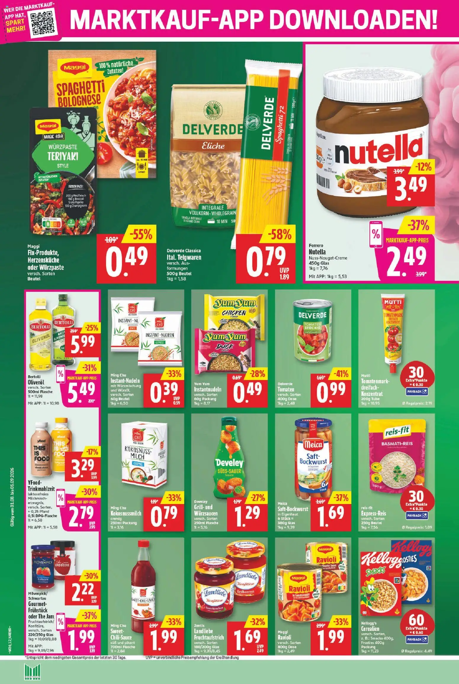 Marktkauf Prospekt – gültig ab 31.08.2026 | Seite: 14 | Produkte: Grill, Kellogg's, Gemüse, Rote Paprika
