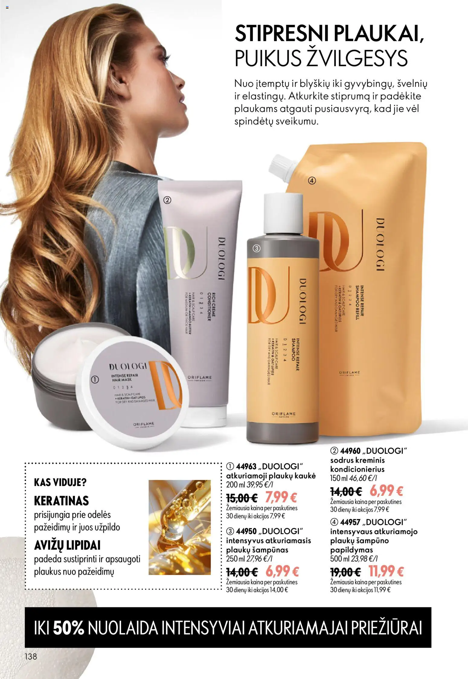 Oriflame akcijos nuo 2026.09.16 | Puslapis: 138 | Prekių: Šampūnas, Kondicionierius, Kaukė