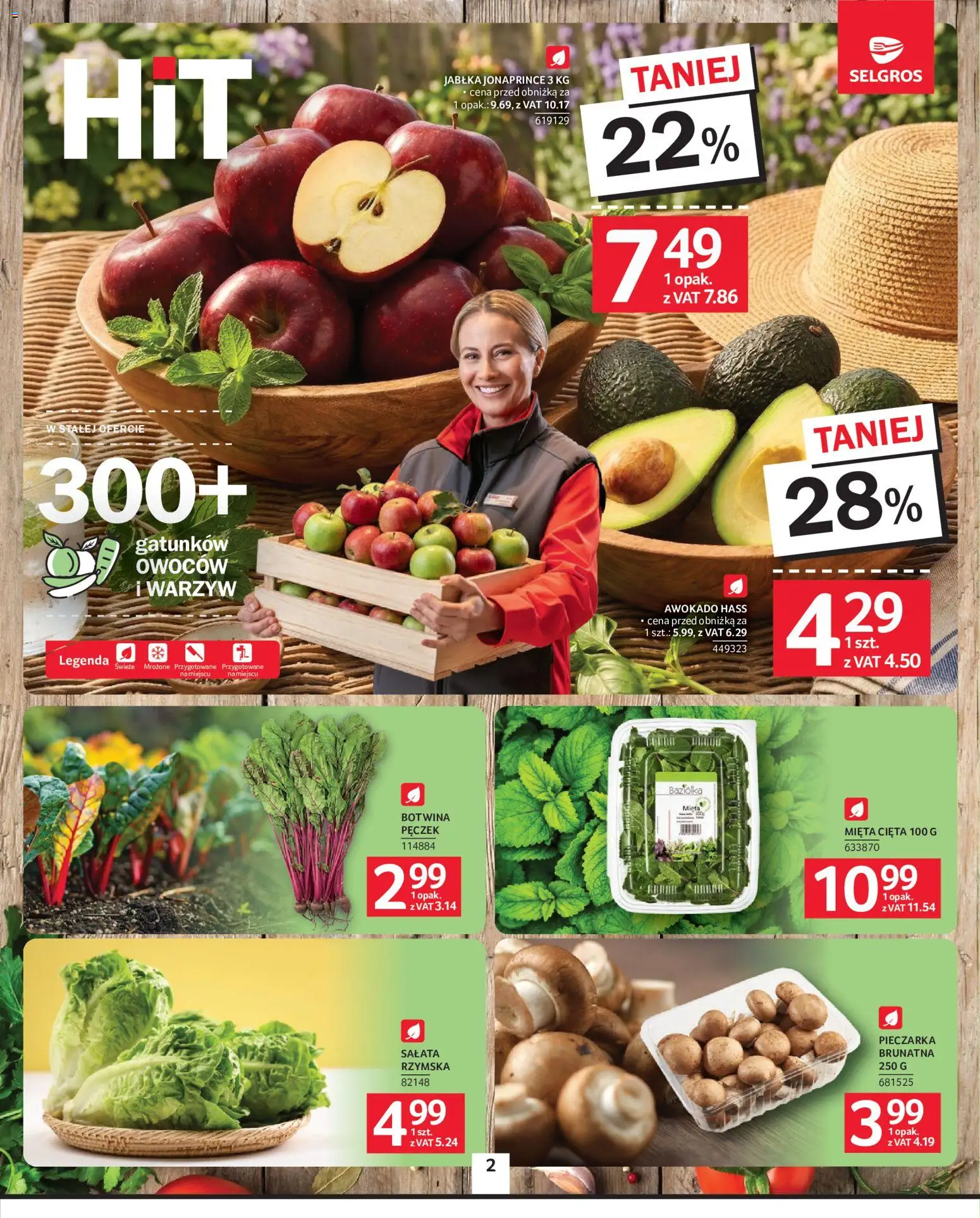 Selgros cash&carry gazetka od 07.05.2026 | Strona: 2 | Produkty: Mięta, Jabłka, Awokado