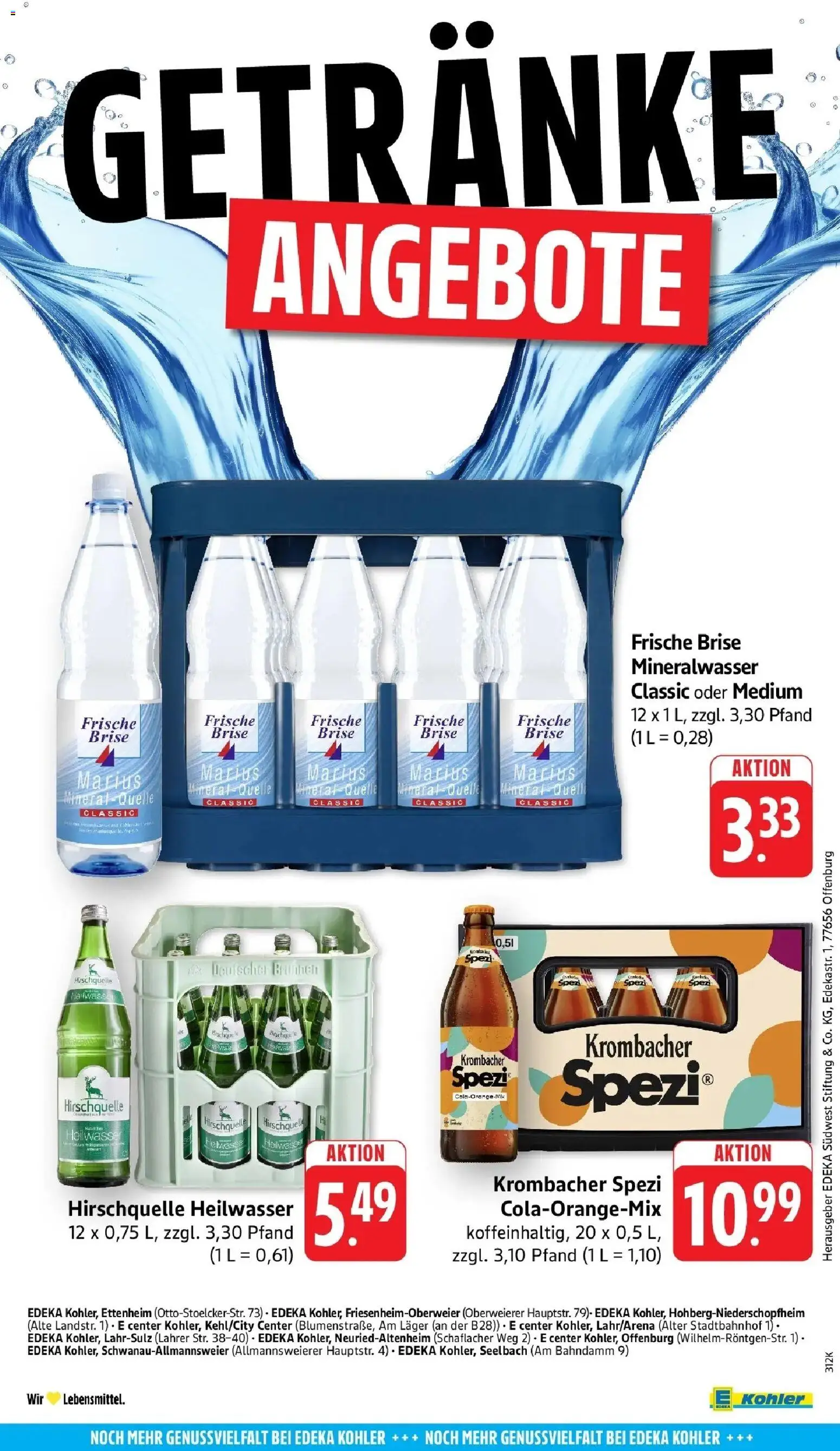 Angebote – gültig ab 27.04.2026 | Seite: 63 | Produkte: Mineralwasser, Krombacher