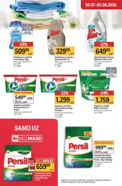 Maxi katalog - pregled Maxi kataloga - važi od 30.07.2026 | Strana: 32 | Proizvode: Tečni deterdžent, Lenor, Kapsule, Omekšivač za veš