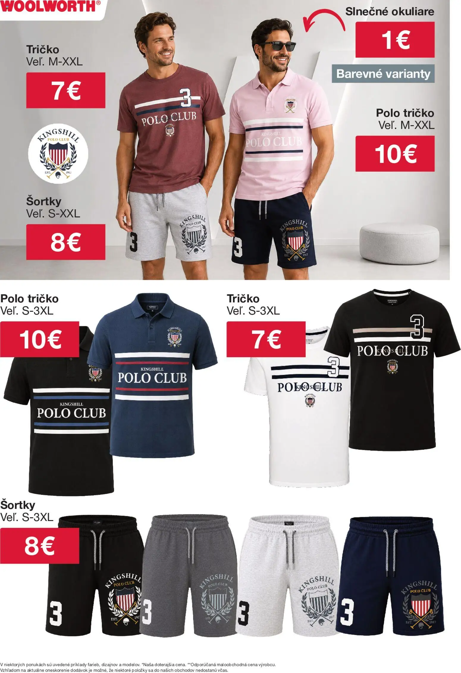 Nové Woolworth akcie – leták je platný od 03.07.2026 | Strana: 4 | Produkty: Tričko, Okuliare