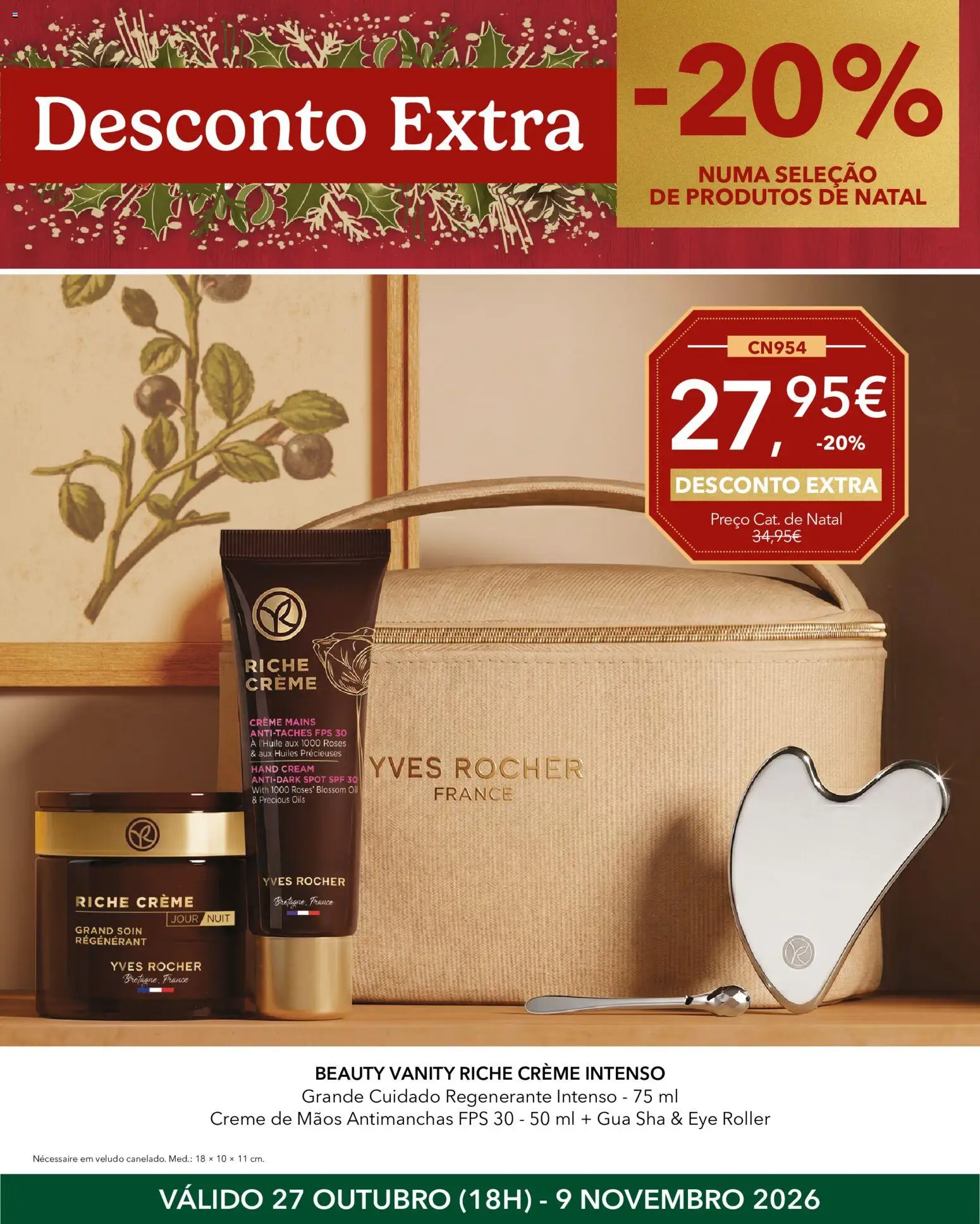 Yves Rocher Natal desconto extra │ válido de 27/10/2026 | Página: 3 | Produtos: Necessaire, Creme