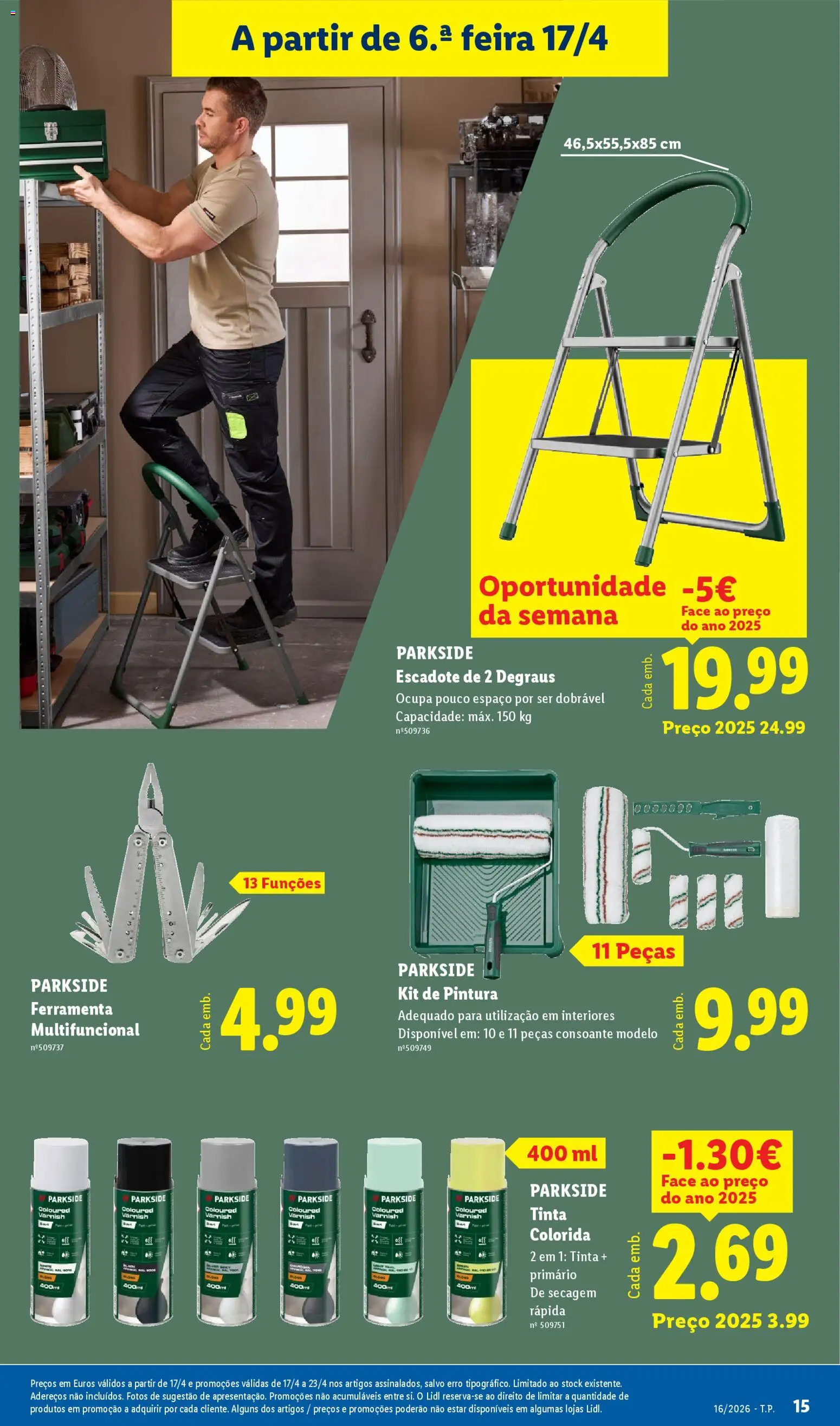 Lidl Novidades │ válido de 13.04.2026 | Página: 15 | Produtos: Tinta