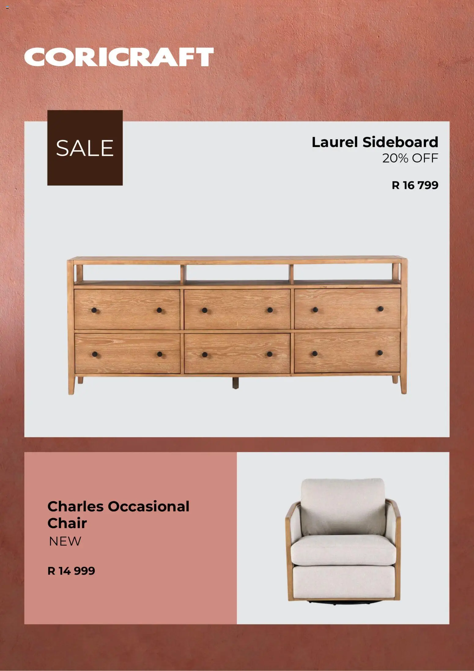 New Coricraft catalogue – valid from 01.05.2026 | Page: 2 | Products: Chair, Sideboard