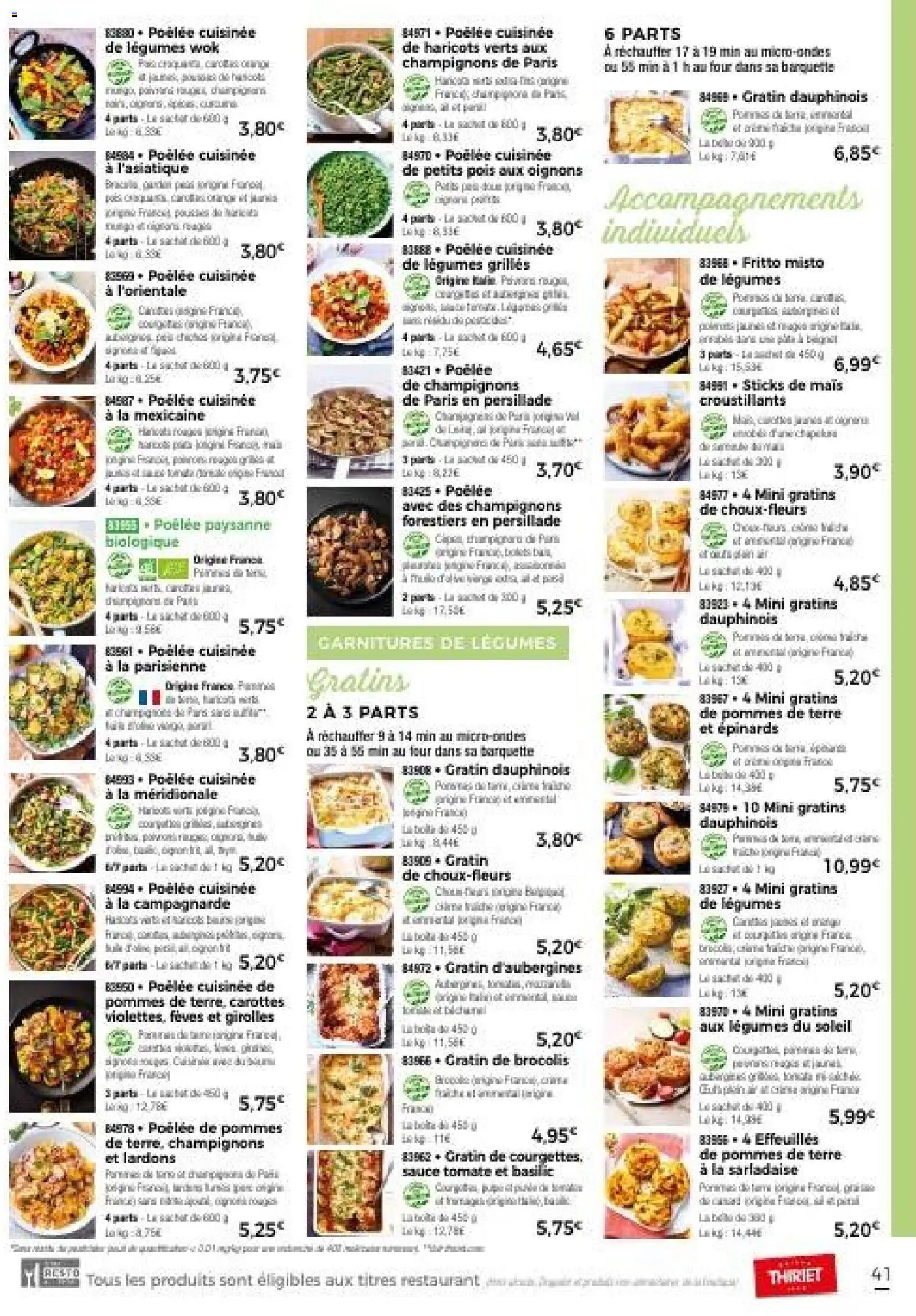 {H1} | Page: 41 | Produits: Four, Champignons, Lardons, Brocolis