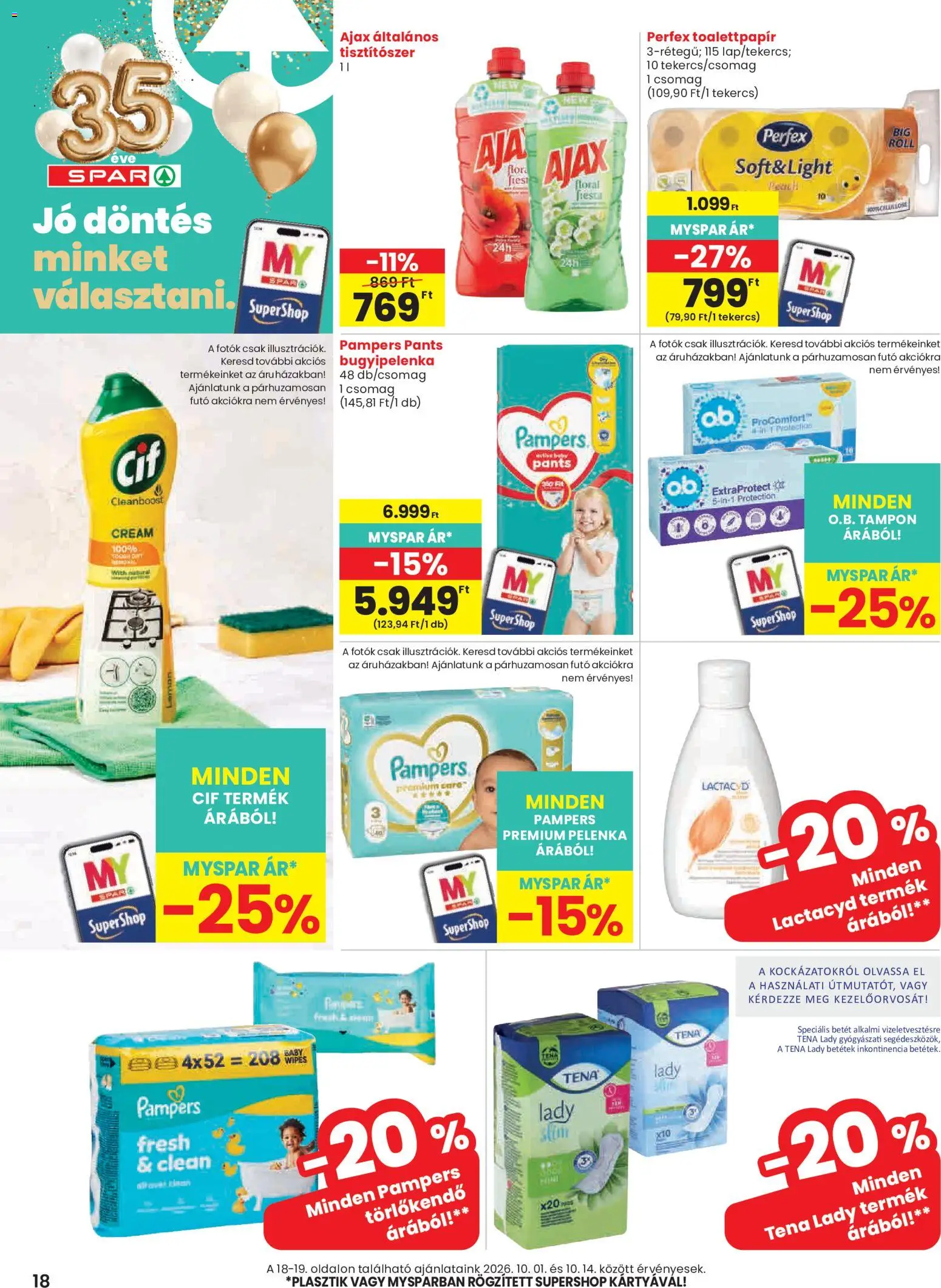 Spar akciós ujság - amely érvényes a következő dátumtól: 2026.10.01. | Oldal: 18