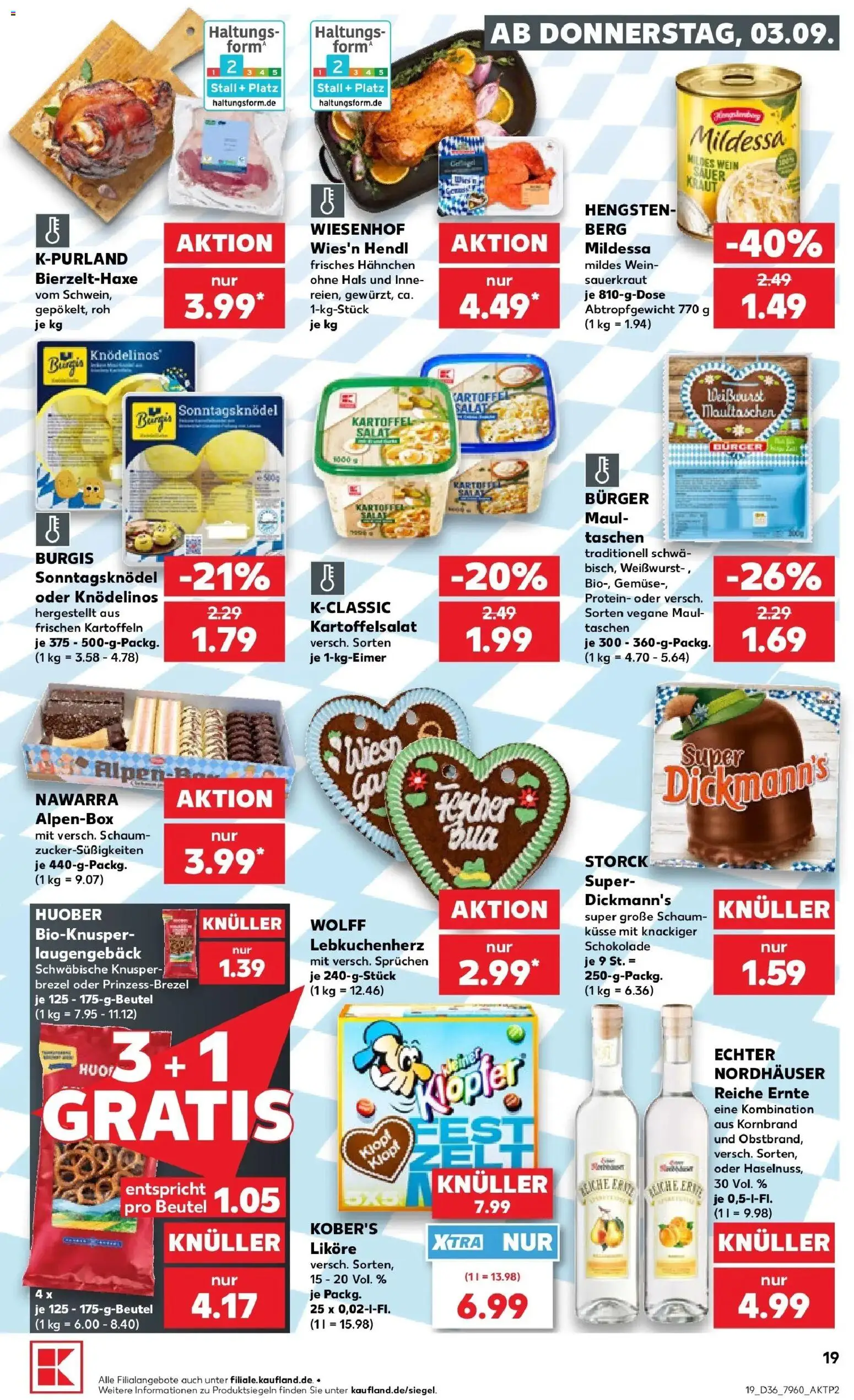 Prospekt Kaufland ab 31.08.2026 » Angebote Online zum Blättern | Seite: 28 | Produkte: Schokolade, Burger, Kartoffeln, Salat