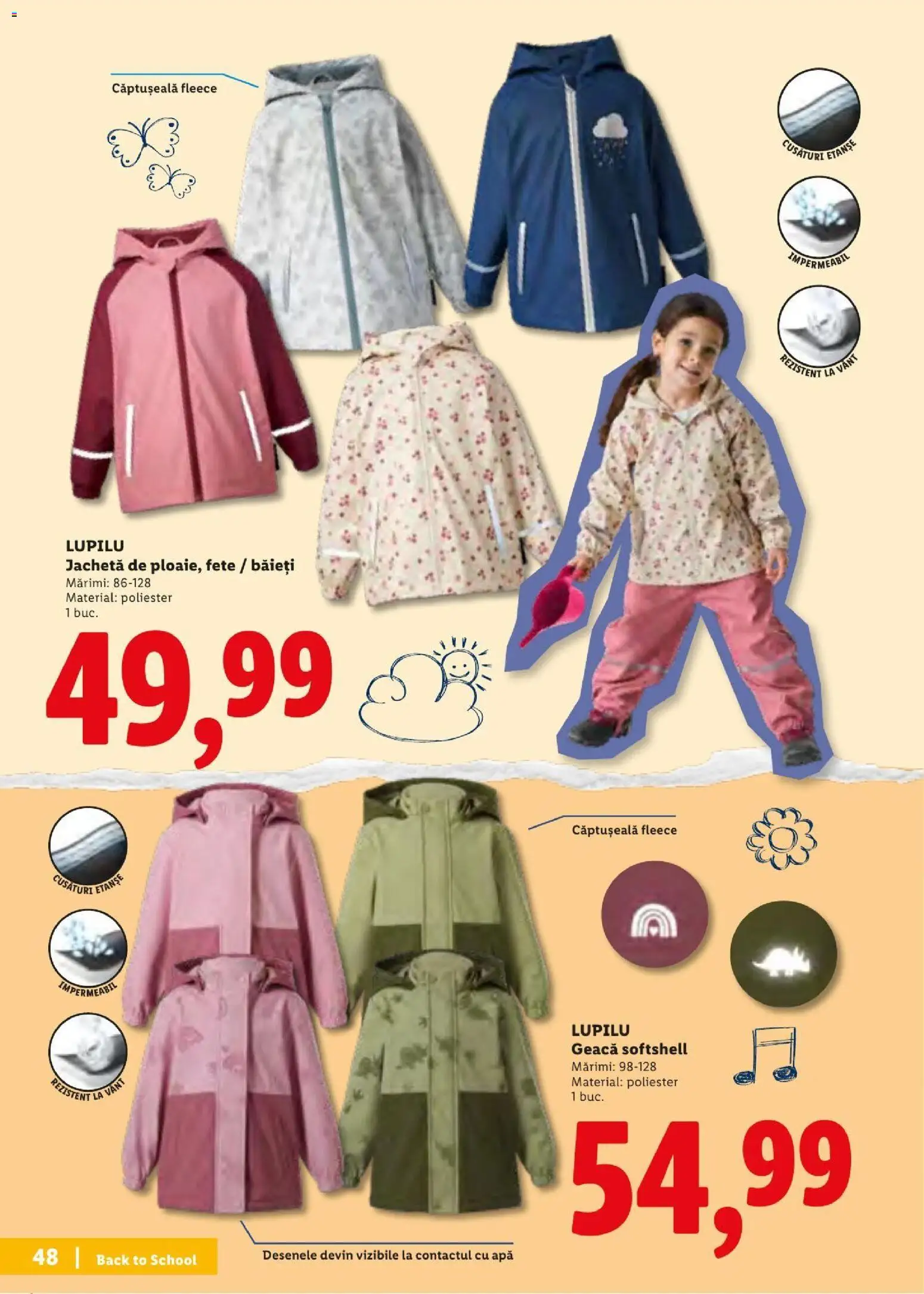Noul catalog Lidl – valabil de la 10.08.2026 | Pagină: 48 | Produse: Jachetă, Geacă, Apă